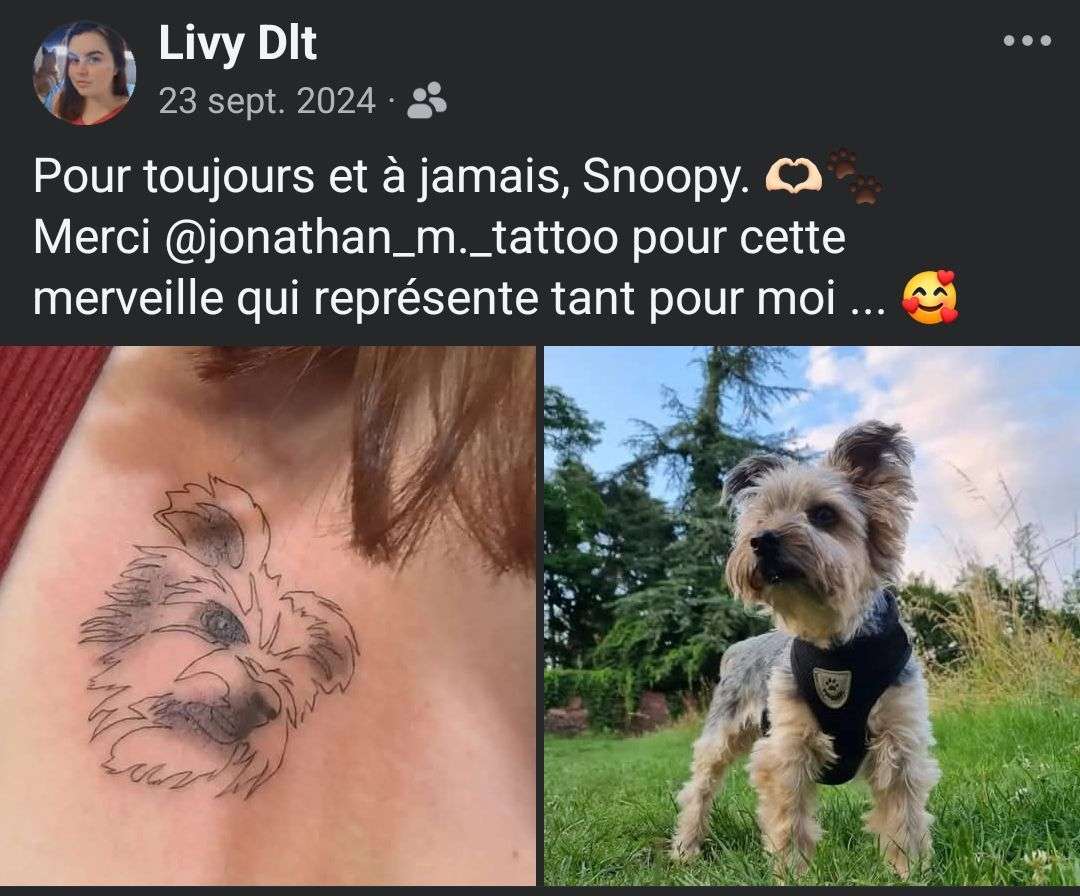 Photo 3 - J'ai retrouvé quelque chose qui me fait un pincement au cœur alors je vous le partage ... Je vous présente Snoopy, 2010 - 2024, qui sera à jamais gravé en moi.