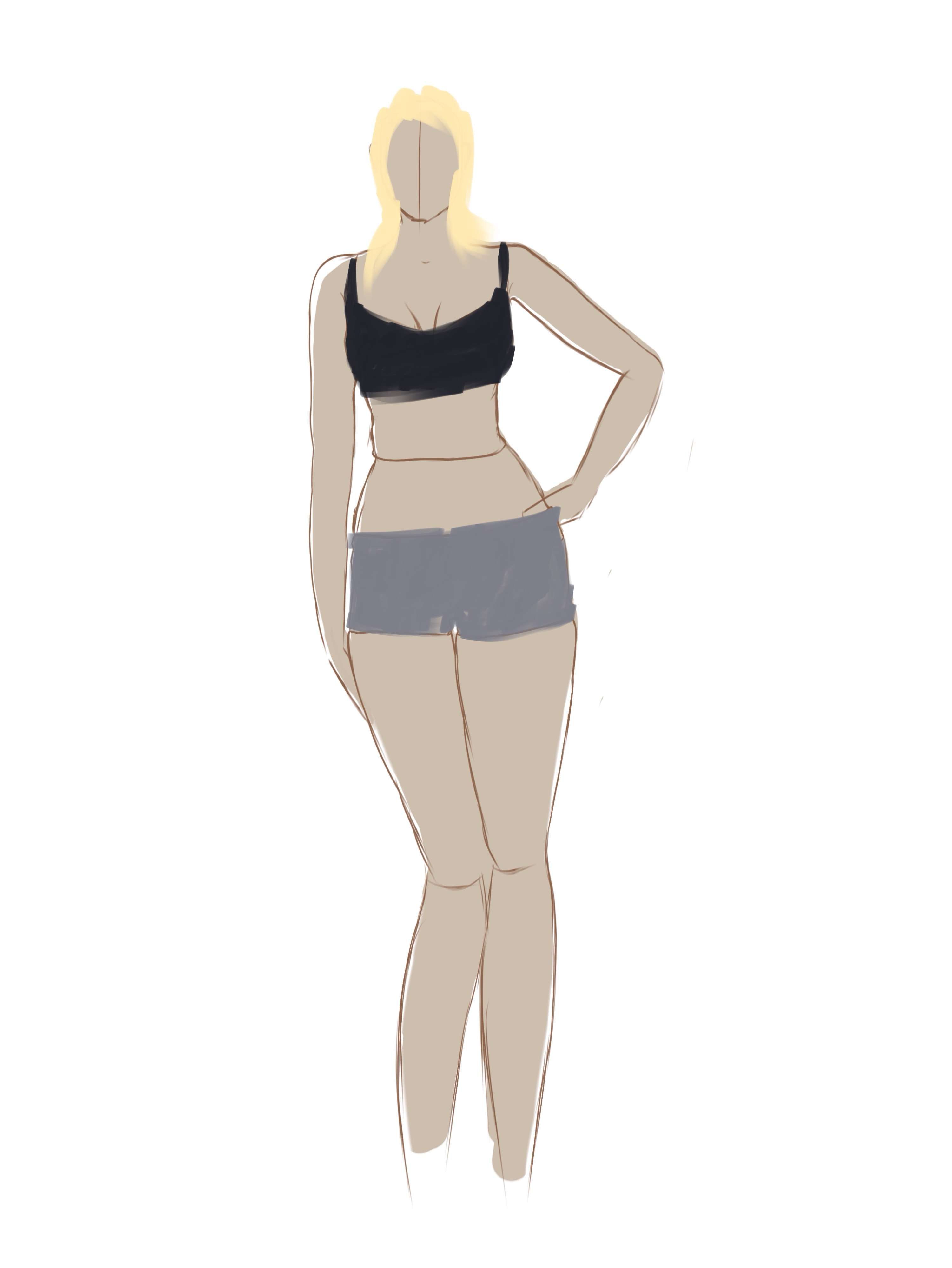 Photo 3 - Drawing process. 
Hein ? Background et mains? Ouais nah jconnais pas
