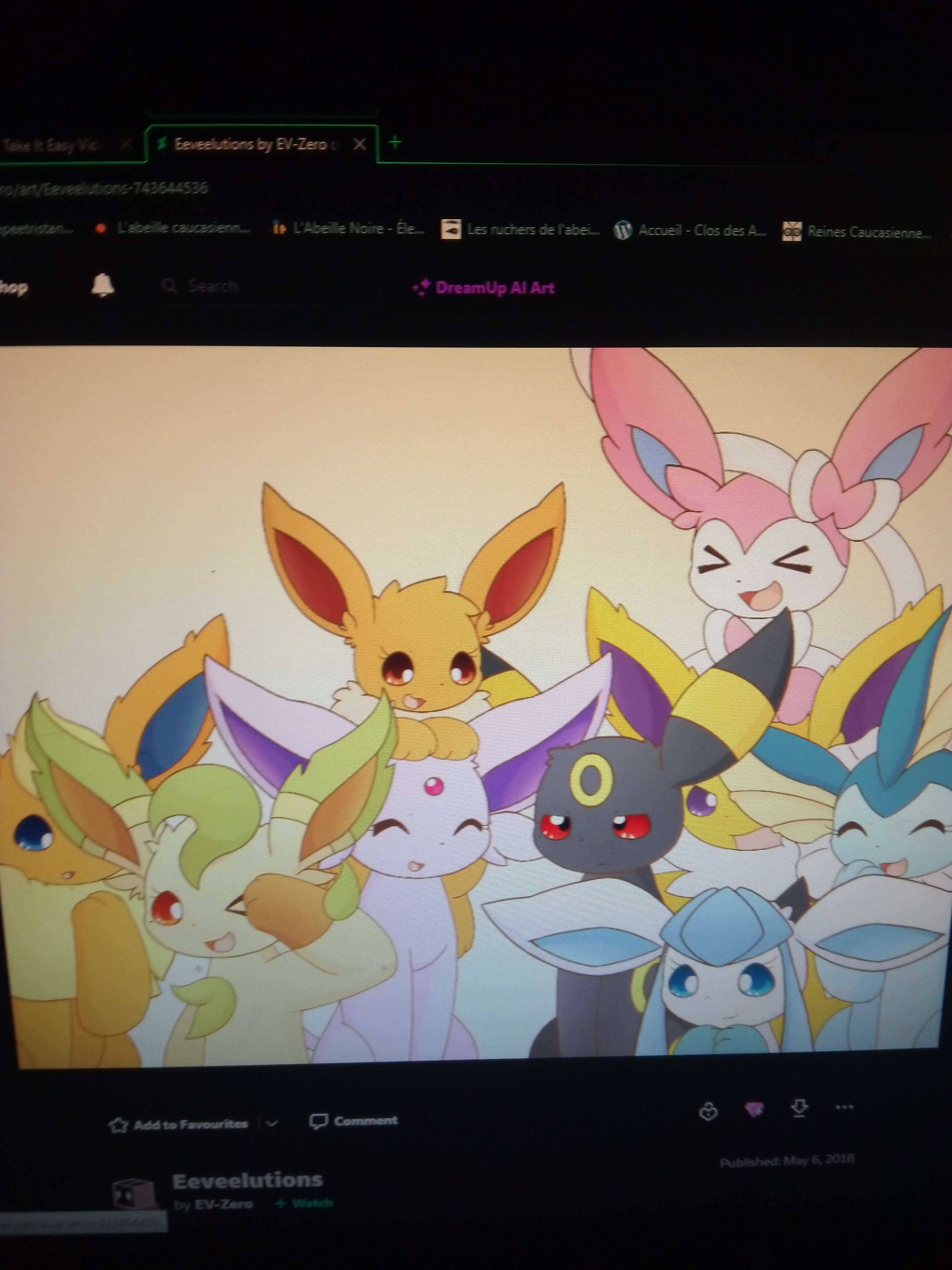 Image officiel de eeveelution squad comics