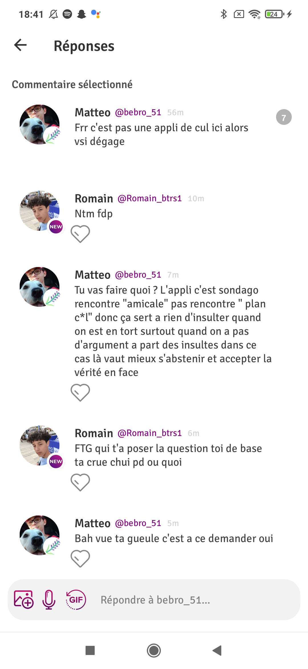 Les gens comme &ccedil;a c'est une dinguerie en vrai