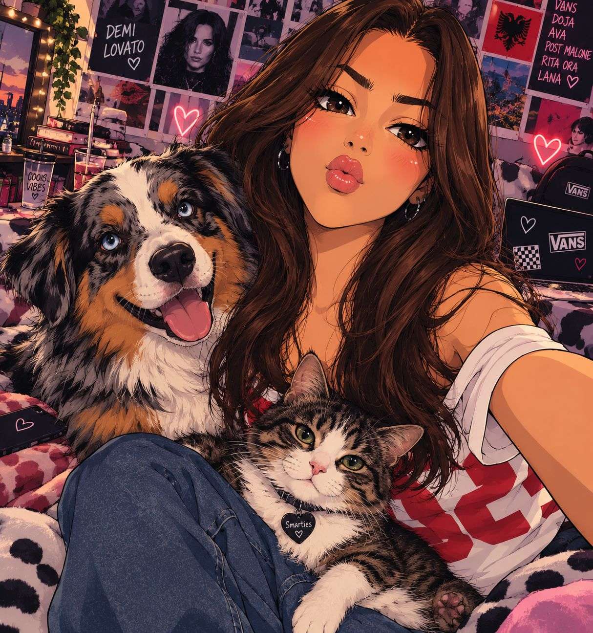 Photo 2 - Vous préferez quelle caricature de moi?✨️❤️🇦🇱🇵🇹🇫🇷