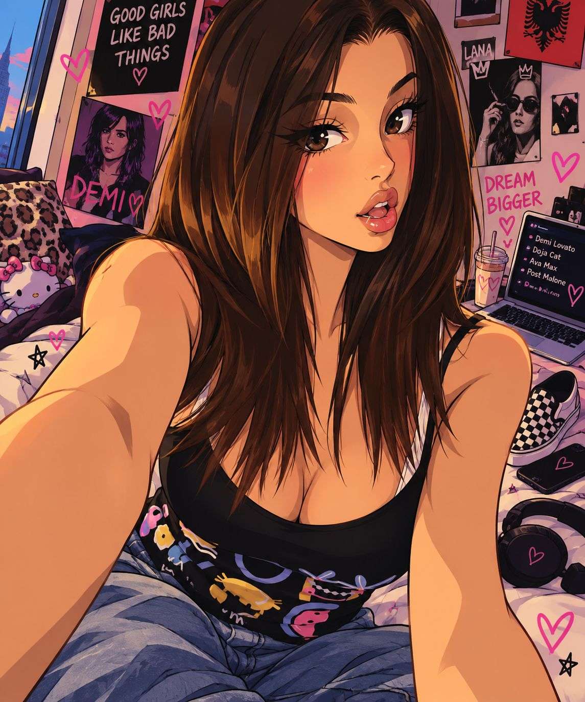 Photo 3 - Vous préferez quelle caricature de moi?✨️❤️🇦🇱🇵🇹🇫🇷