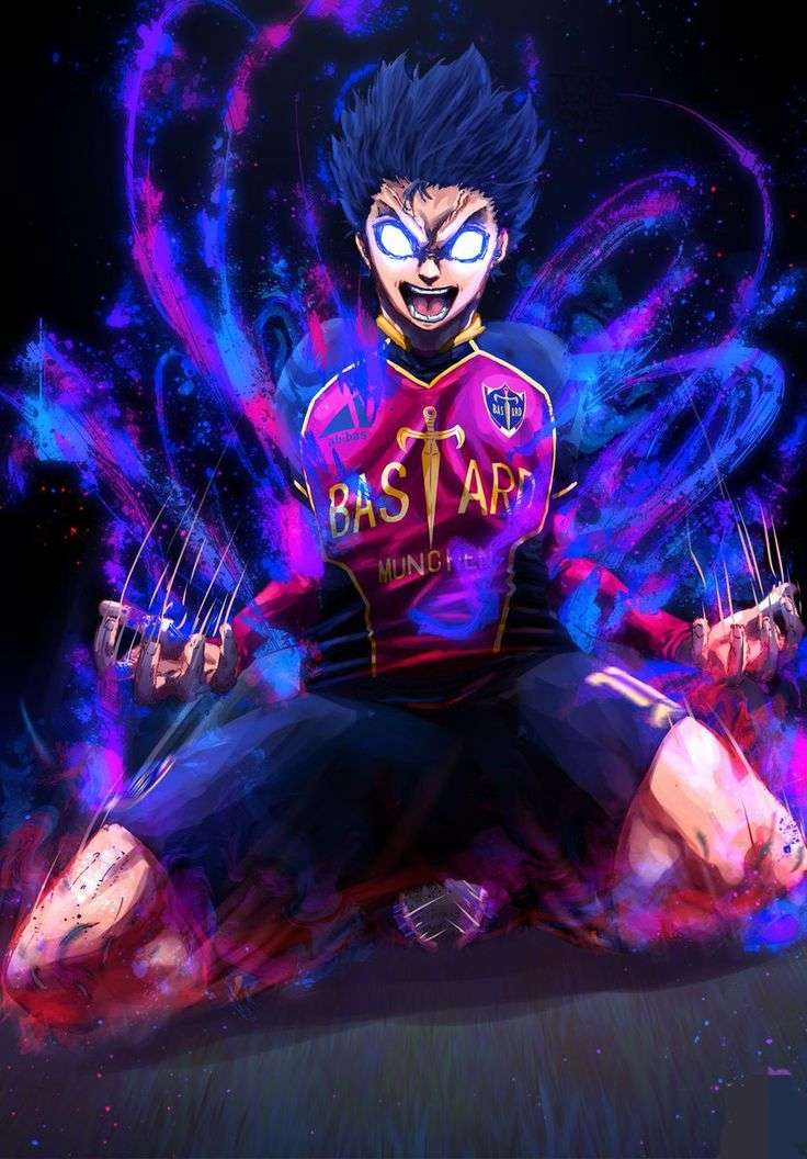 Isagi ou Rin ( Isagi &agrave; gauche et Rin &agrave; droite)