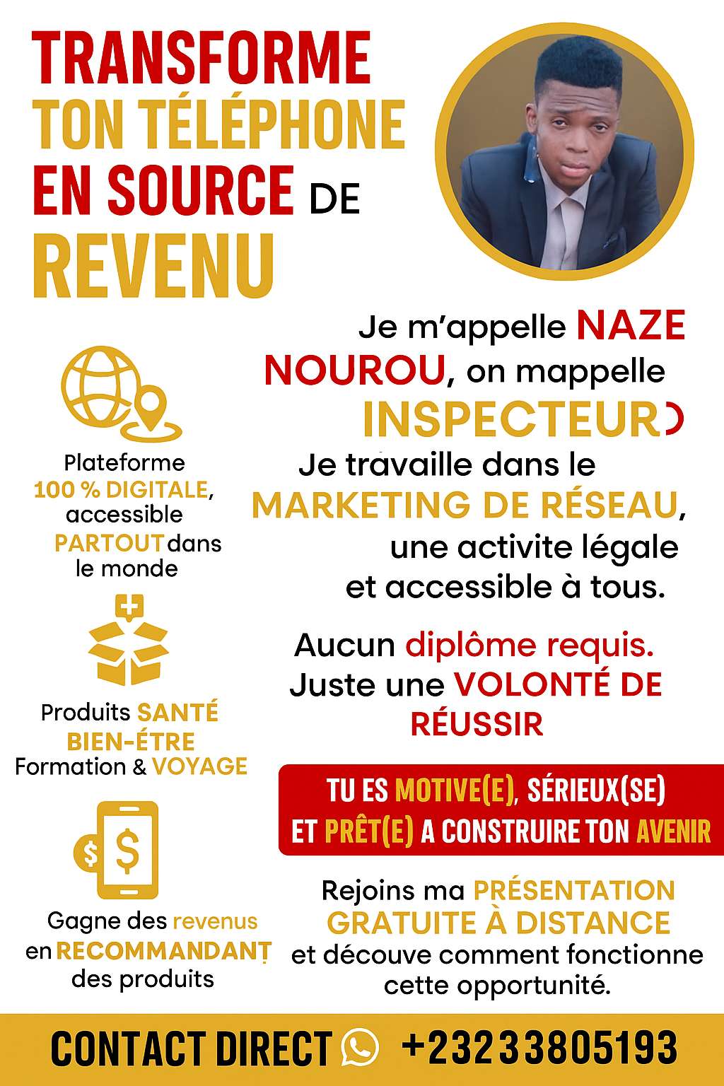 Le business ses la vi 
Pr&eacute;parer ton avenir ces maintenant 
B&acirc;tir un avenir stable