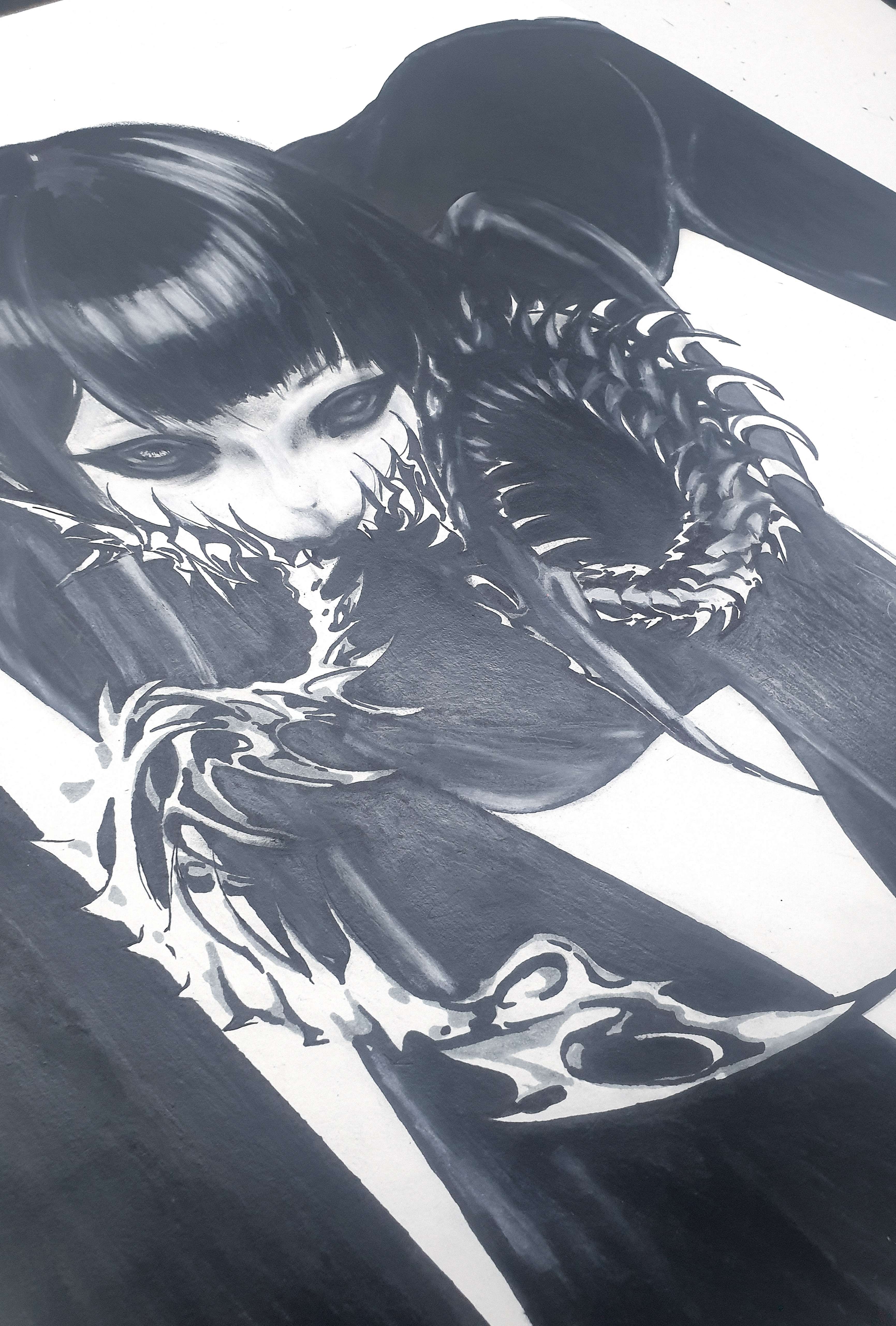 Photo 3 - Voici quelques dessins que j'ai pu faire 😊 #repos #dessin #art #goth