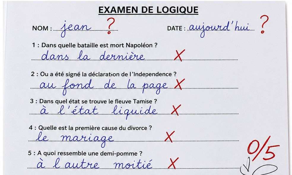 Photo 2 - Mon cousin est venu avec deux examens l'autre de philosophie est l'autre de logique maintenant je sais pas. Quelle examen est le pire