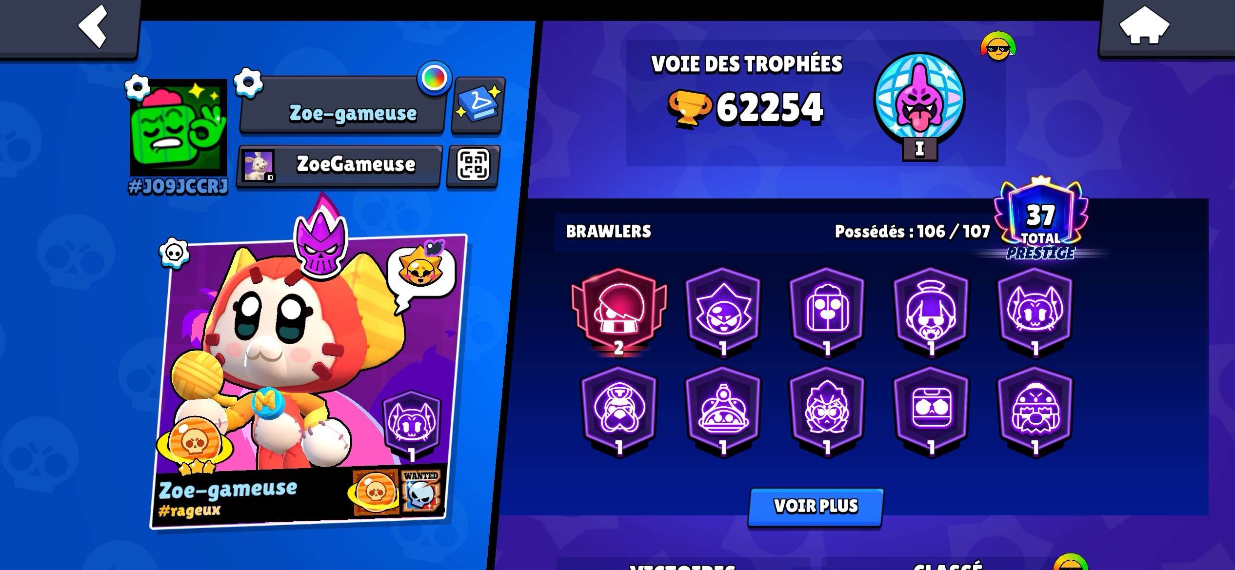 Photo 2 - J’adore se joue même si il me rend folle enft #brawlstars  #folle  #gameuse