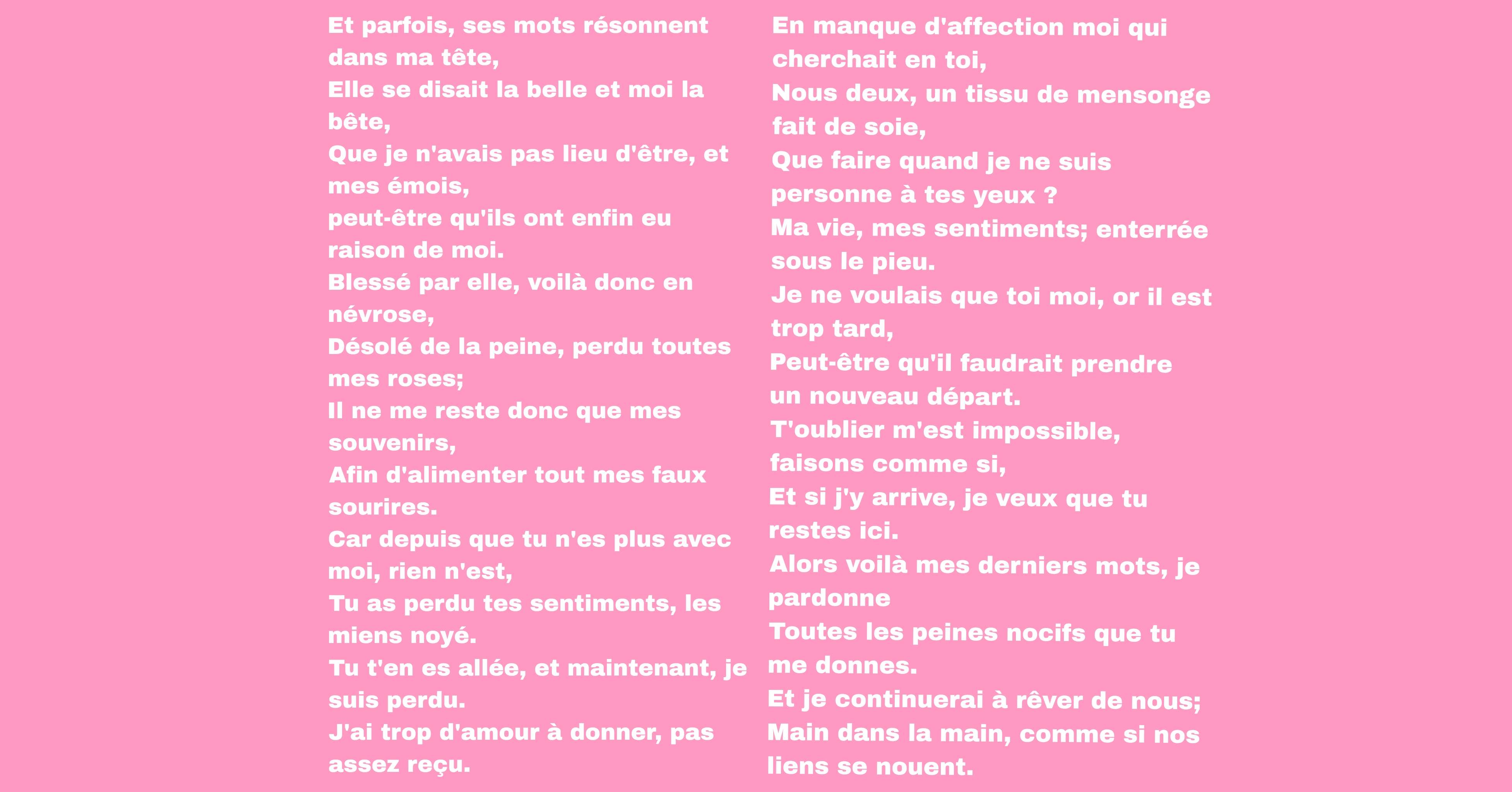 Photo 3 - Phase 1 du concours de poèmes 🌟
-Groupe 3-

Votez pour votre poème préféré 📜

Celui qui obtiendra le plus de votes ira en finale 🏆