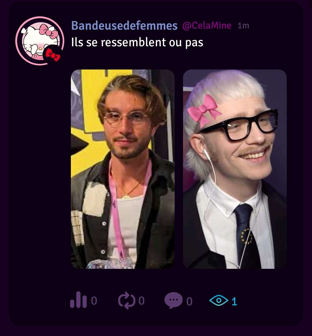 Regardez les 2 screen vu qu'elle supprime mon commentaire 😒