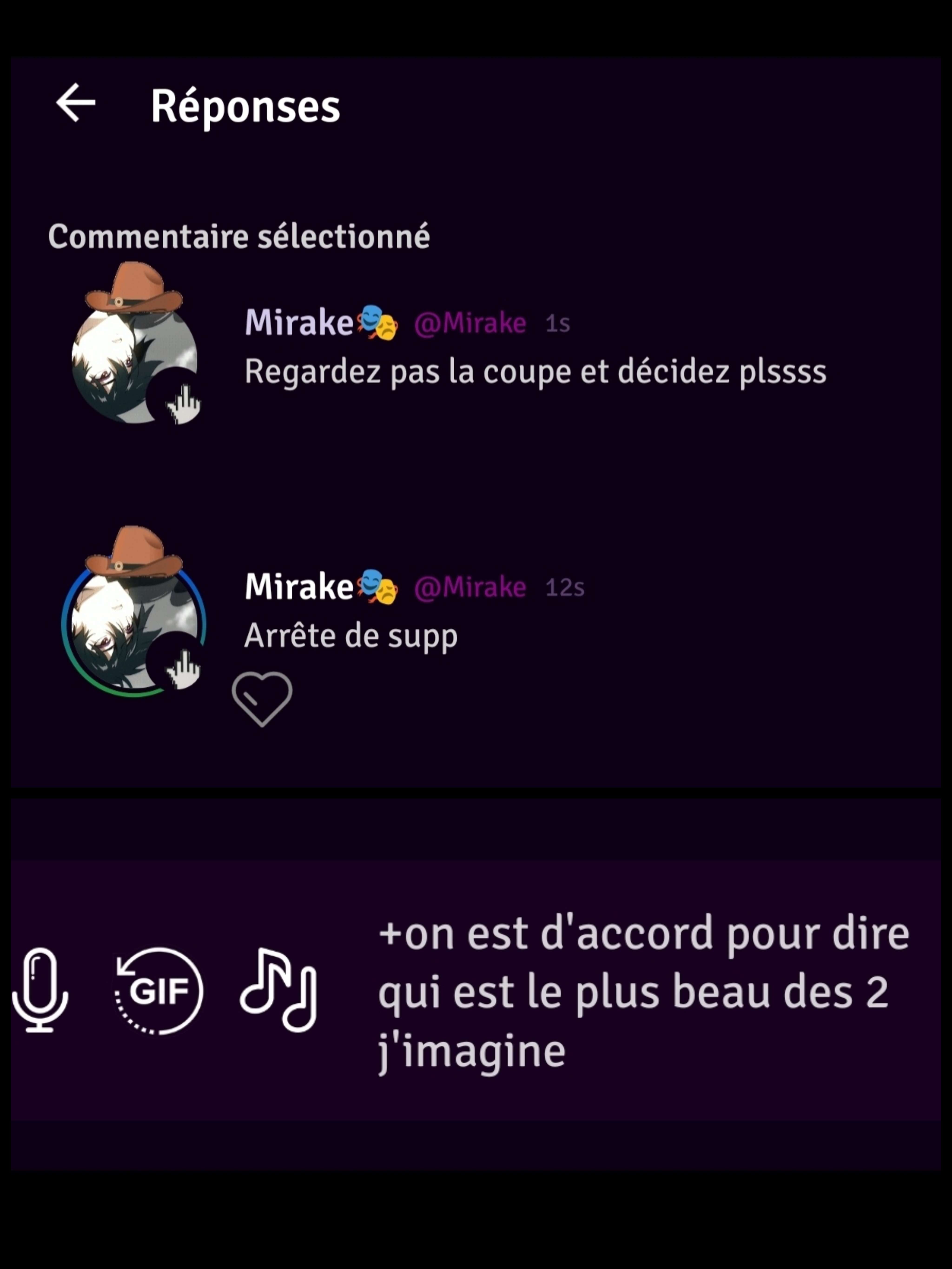 Photo 2 - Regardez les 2 screen vu qu'elle supprime mon commentaire 😒
