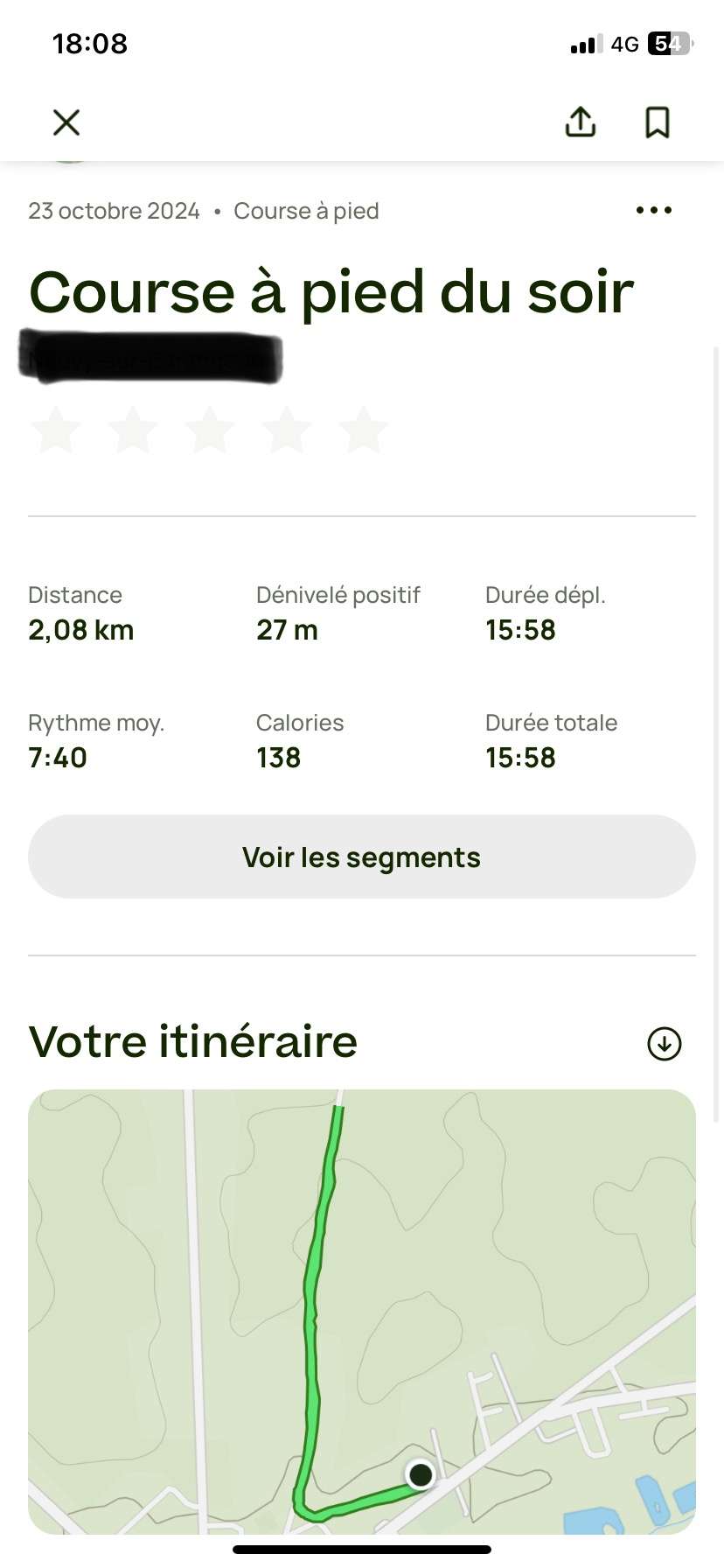 Reprise un peu difficile de la course &agrave; pied, &ccedil;a faisait un petit moment 😅
Mais &ccedil;a fait du bien apr&egrave;s une fois fini