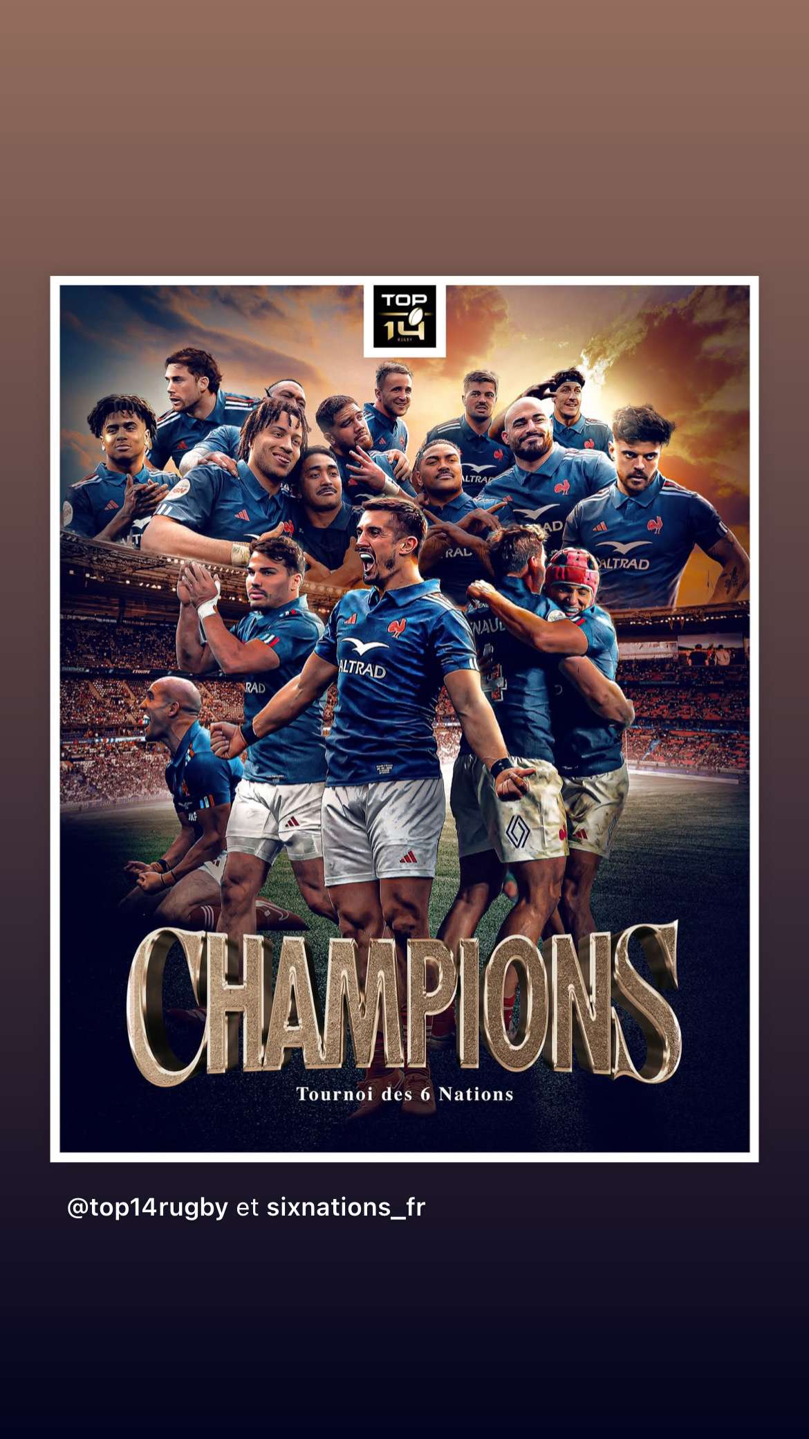 Victoire de l&rsquo;&eacute;quipe de France du rugby ! 🥰