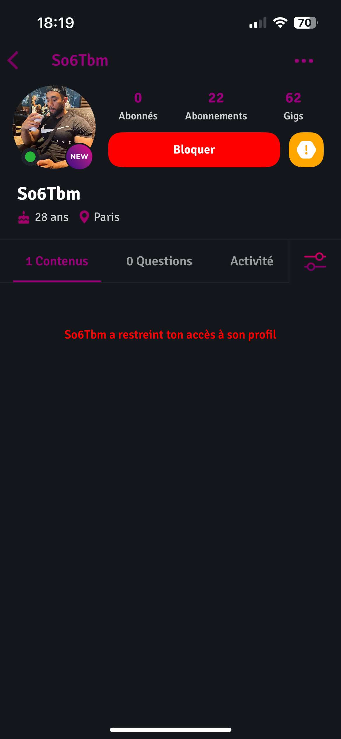 Oh le pervers n&rsquo;aime pas se faire recaler 😂