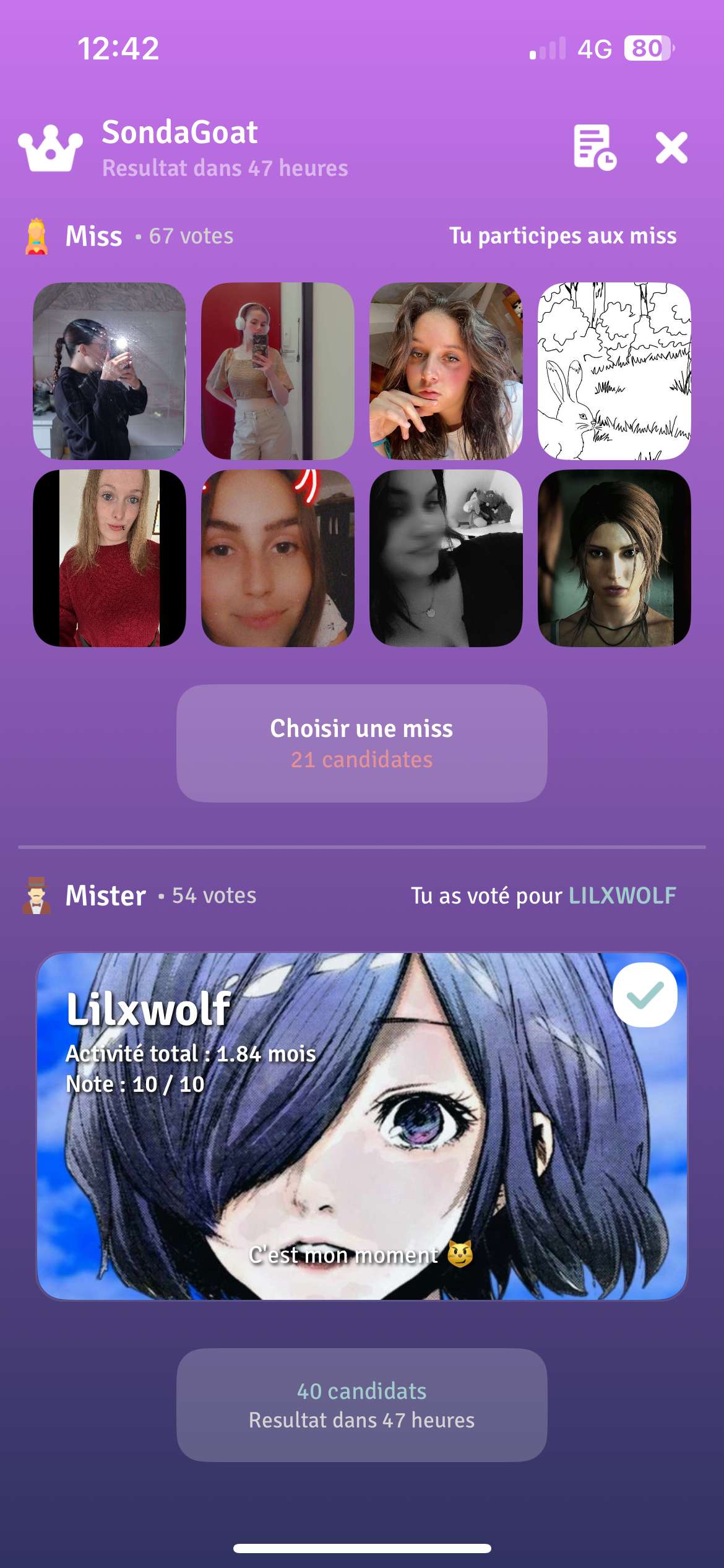 A vot&eacute; 😌