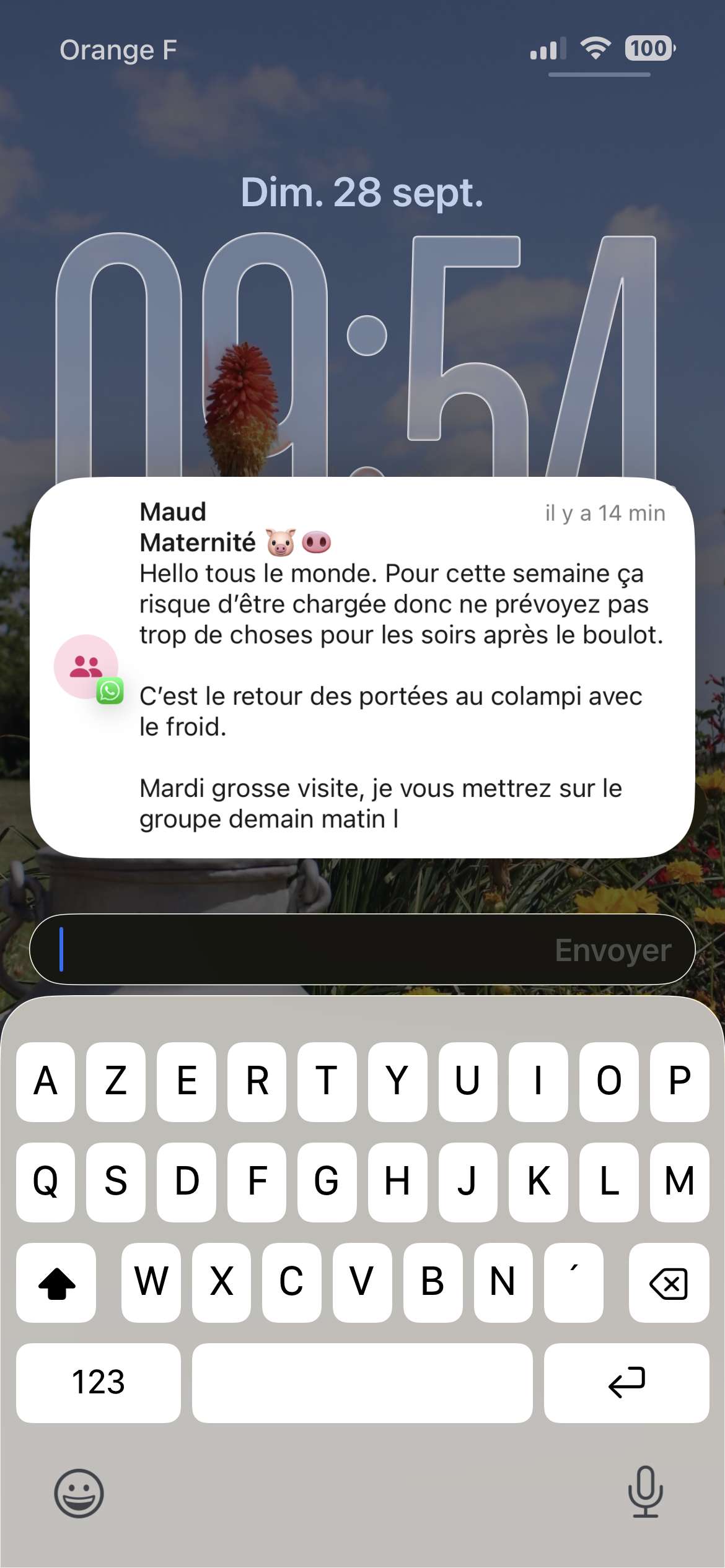 Les messages doux et mignons au r&eacute;veil, &ccedil;a met de bonne humeur pour le reste de la journ&eacute;e 😍


En vrai j&rsquo;en ai d&eacute;j&agrave; marre de mon travail, de faire 100km par jour tous les jours pour aller et revenir du travail (je fais 1h de route pour 1 aller). J&rsquo;ai qu&rsquo;une h&acirc;te : trouver un autre travail et me barrer !