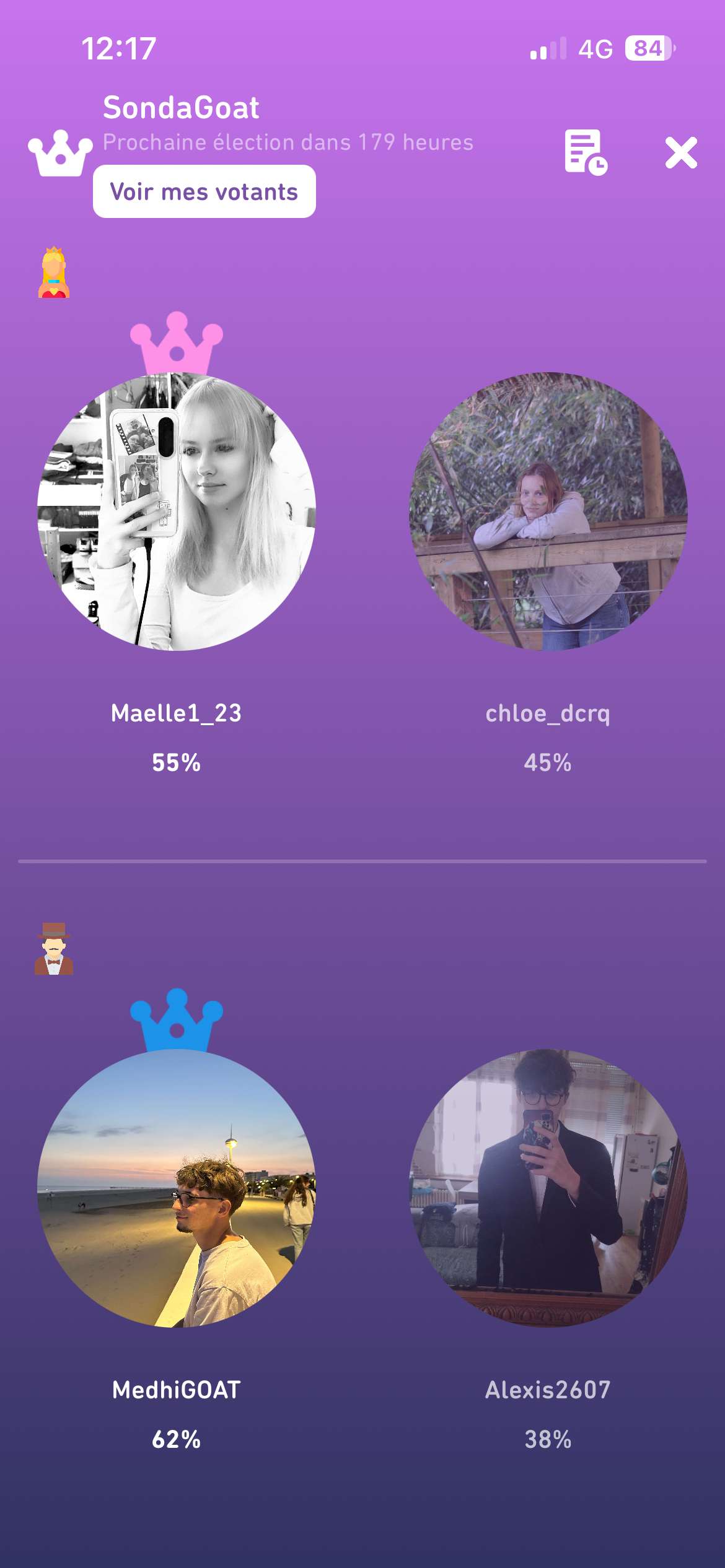 Troisi&egrave;me fois 2e au sondagoat apr&egrave;s quasi 5 ans active sur l&rsquo;appli 😕
F&eacute;licitations aux gagnants 😊

Un jour j&rsquo;y arriverai 🤞🏼
