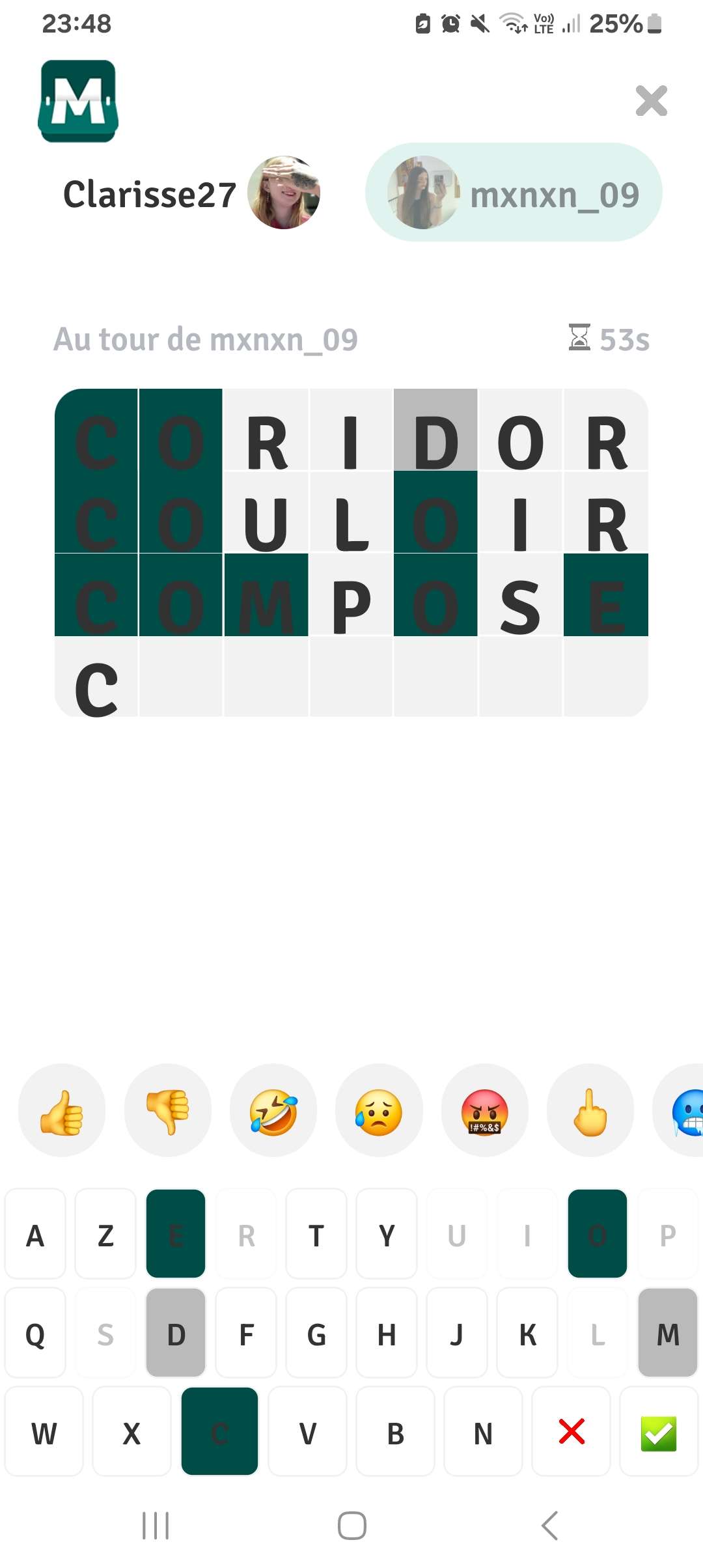 Mdrrr tout le temps ensemble et moi qui devait commencer avec le C 🤣🤣 @mxnxn_09