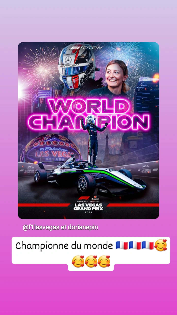 Le titre en F1 academy revient en France 🇫🇷🇫🇷🇫🇷🥳🥳🥳#Formula 1