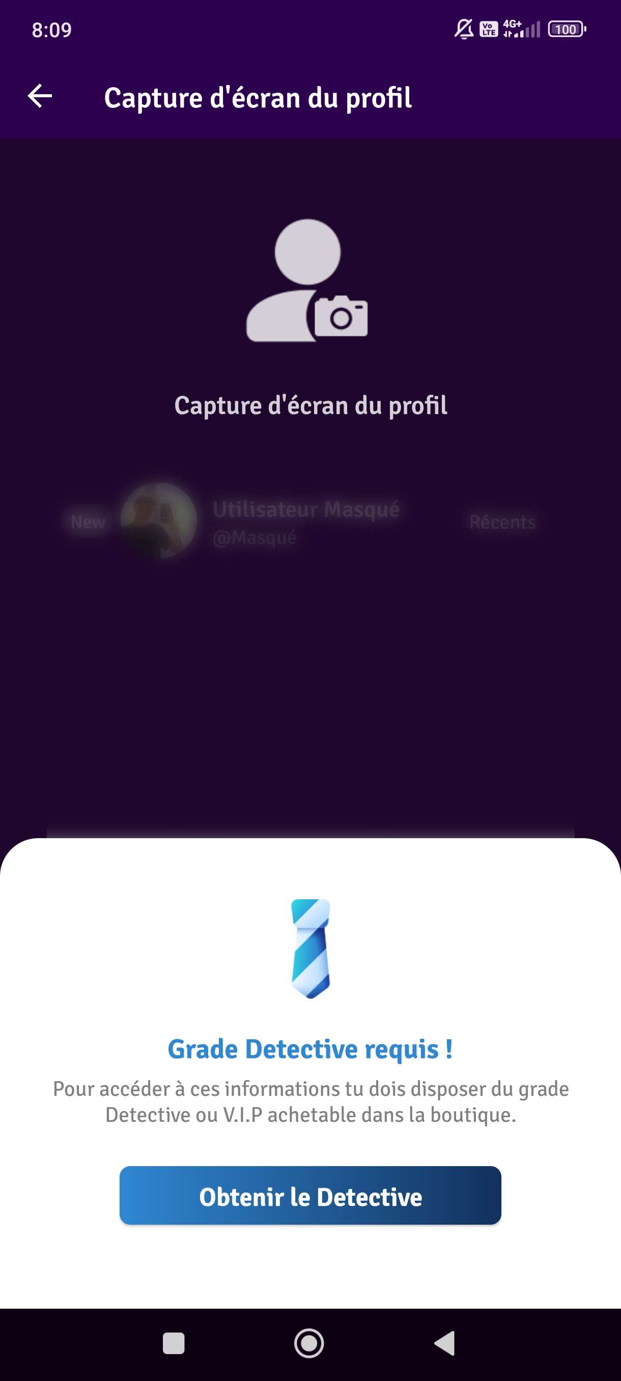 J'ai trouv&eacute; l'astuce pour voir qui capture ton &eacute;cran mais ya pas de nom, si quelqu'un sait qui c'est comme &ccedil;a je peux le bloquer