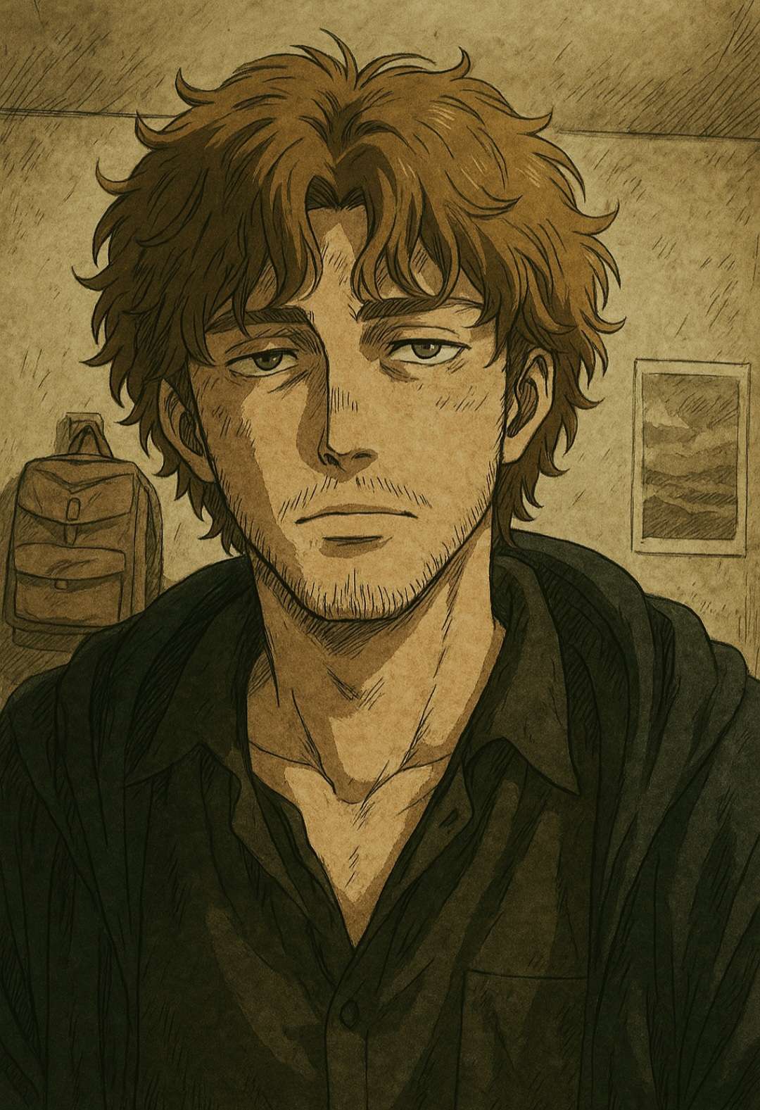 Parfois jsp pourquoi je deviens fou sans raison apparente 🥲, la solitude qui agis sur mon syst&egrave;me surement (ps: sous c&ocirc;t&eacute; le style snk en vrai tout le monde farm ghibli mais style snk/yugioh c'est l'avenir)