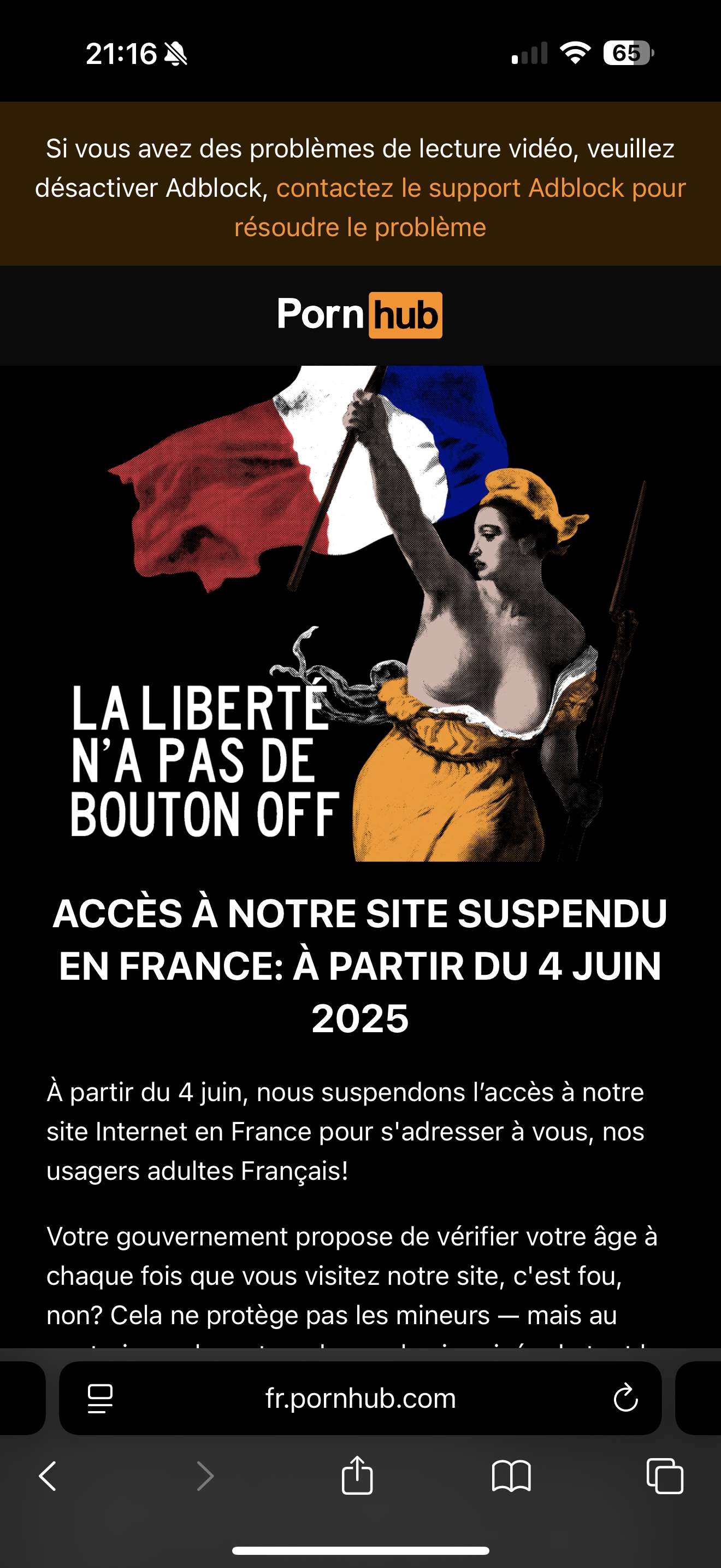 😞

J&rsquo;ai un vpn = 😄