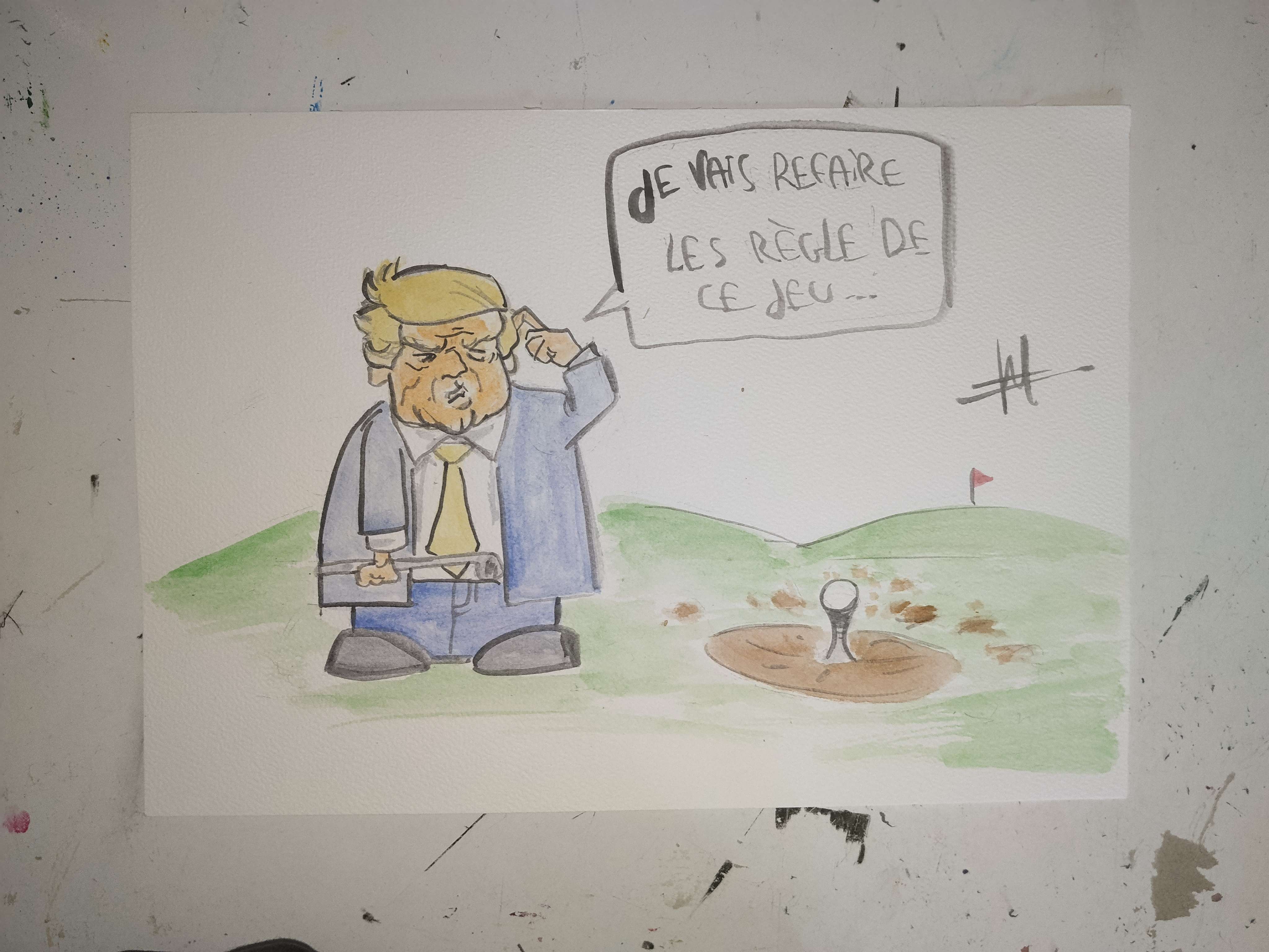 Caricature de trump