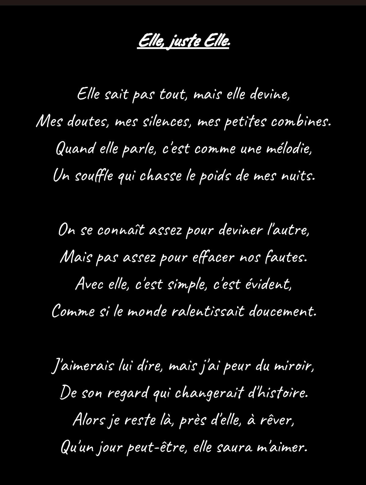 Juste avant le drame !