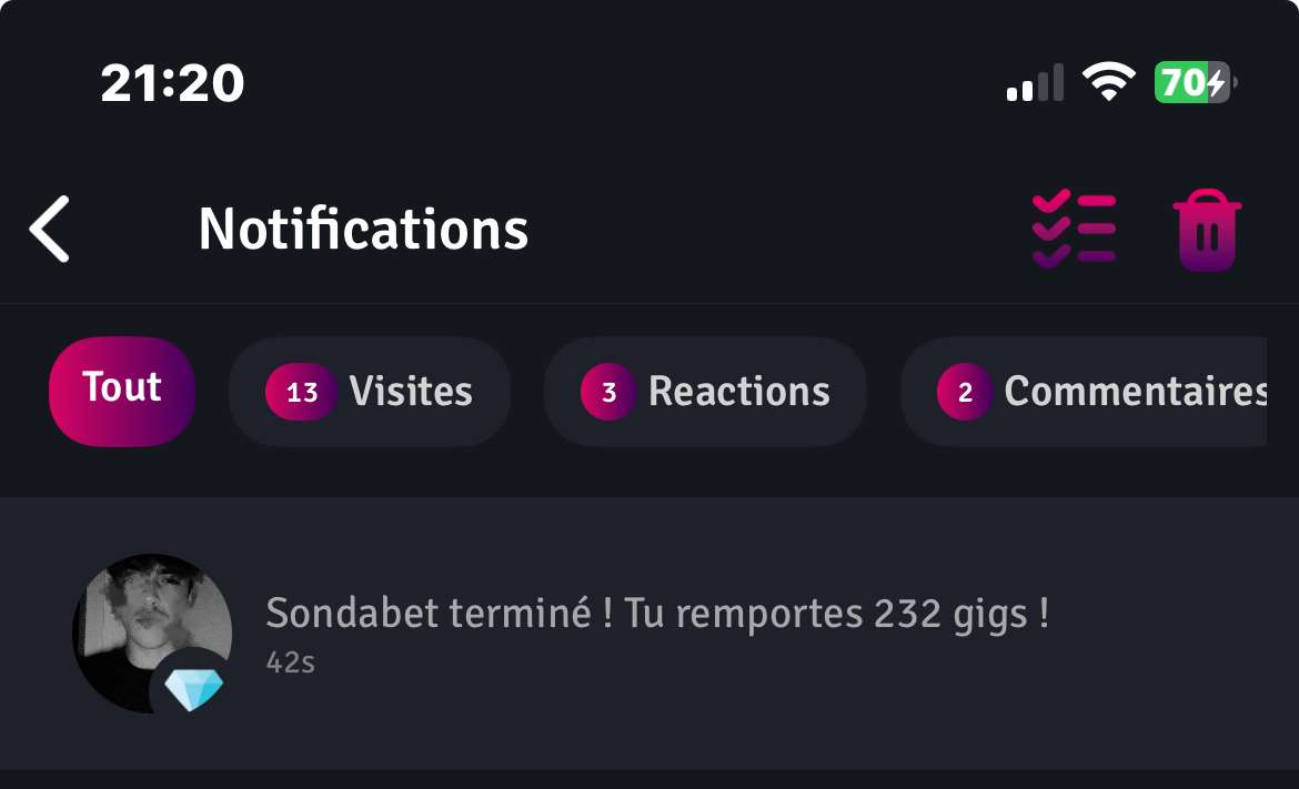 ya des notifs qui donnent le sourire