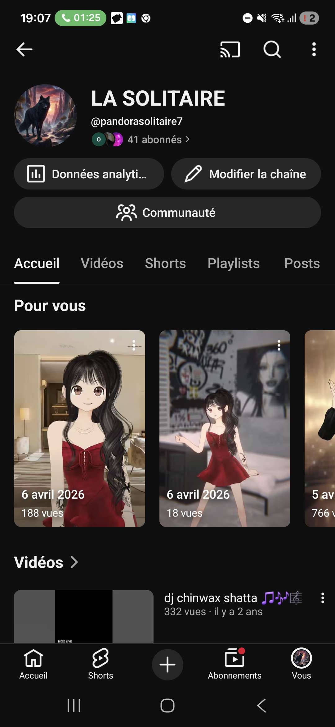 Abonner vous tous 🙏🤍🥰&agrave; ma cha&icirc;ne YouTube @pandorasolitaire7
