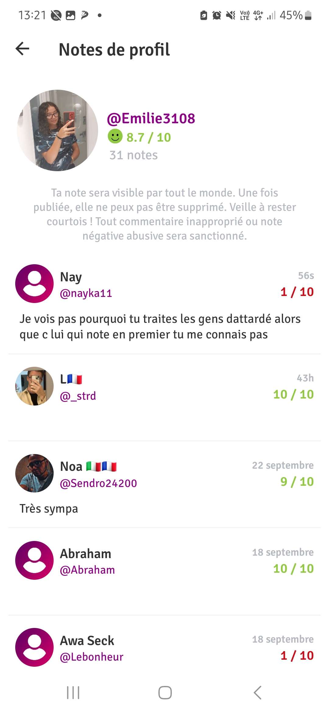 Halala j'ai toucher ton ego &agrave; ce que je vois🤭