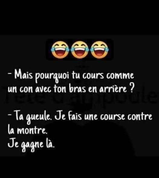 Le genre de vanne que je peux faire 😂