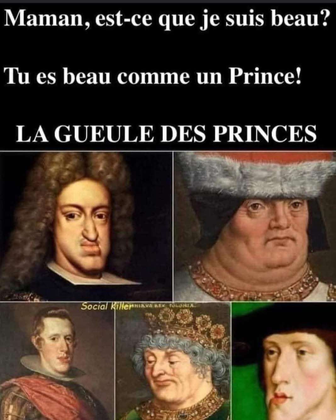 Bonjour les princes et princesses 😂