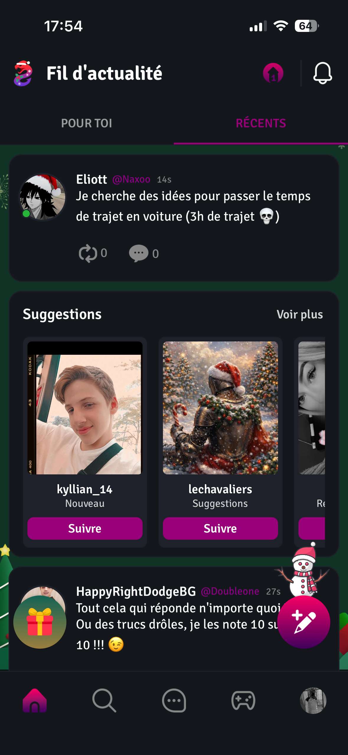 y&rsquo;a que moi que &ccedil;a appara&icirc;t comme &ccedil;a en plein ou milieu ou quoi ?