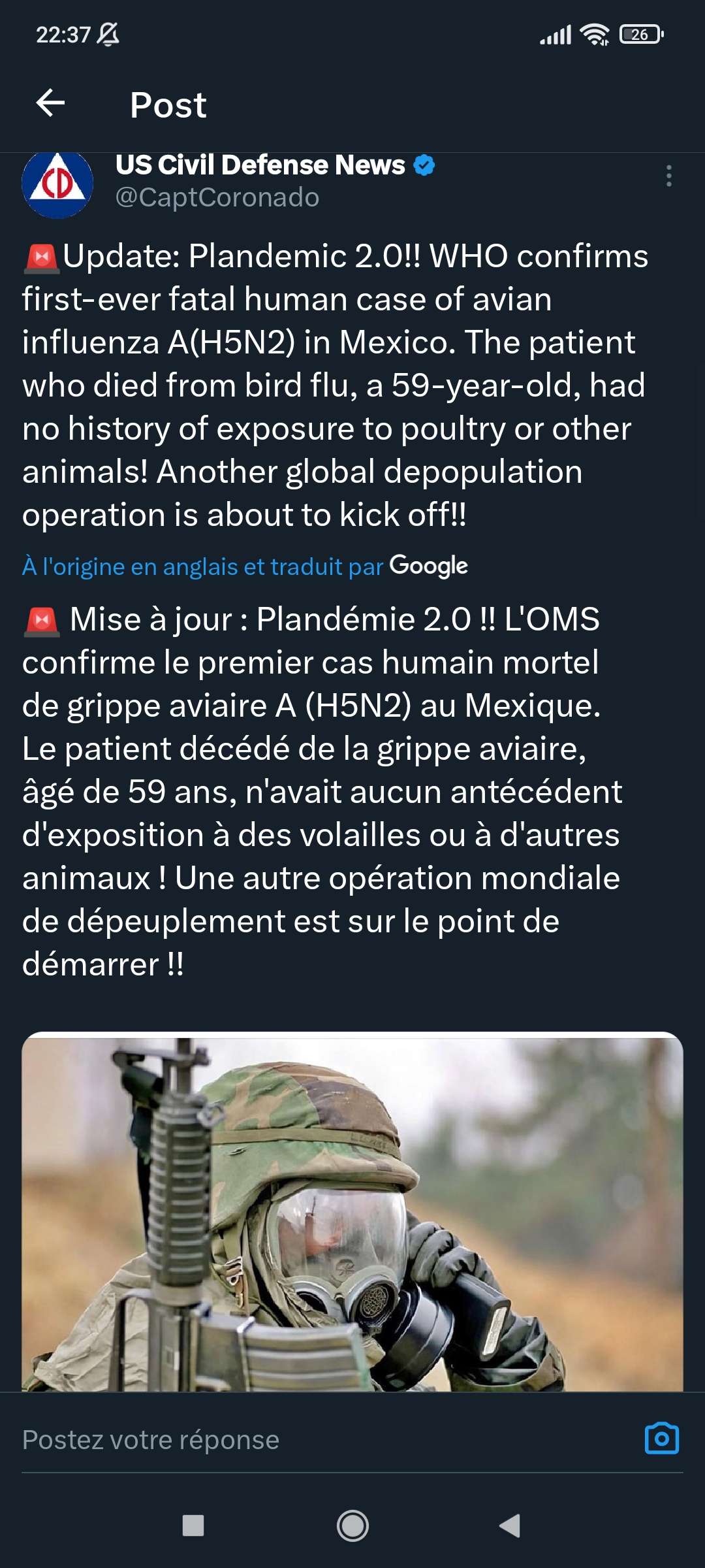 Guerre mondiale qui approche, covid 23 en route cette &eacute;t&eacute; vas &ecirc;tre tr&egrave;s mouvement&eacute; 🔥