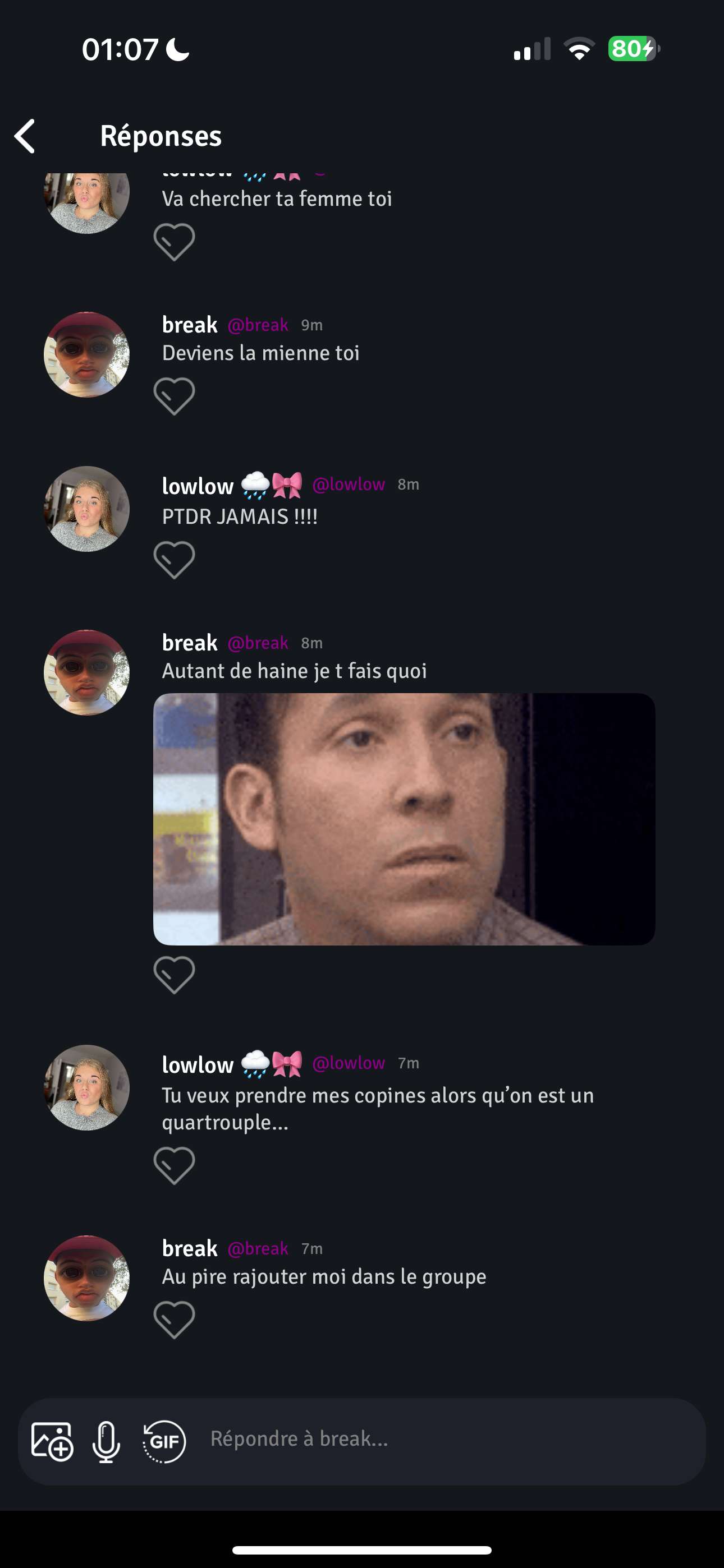 @break tu disais ?
