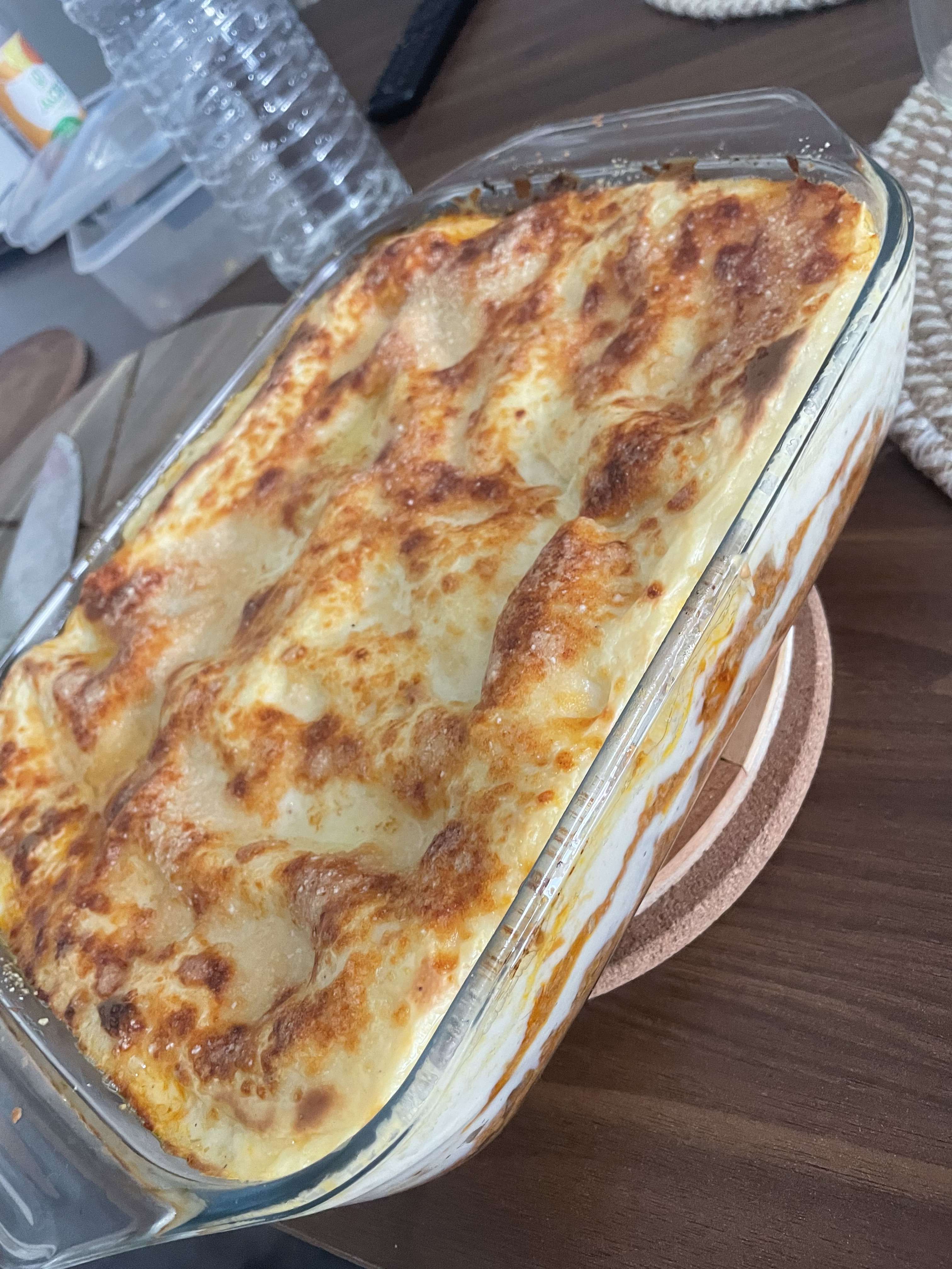 Lasagnes maison au menu de ce soir 🍝☺️

Et vous qu&rsquo;allez-vous manger de bon ?