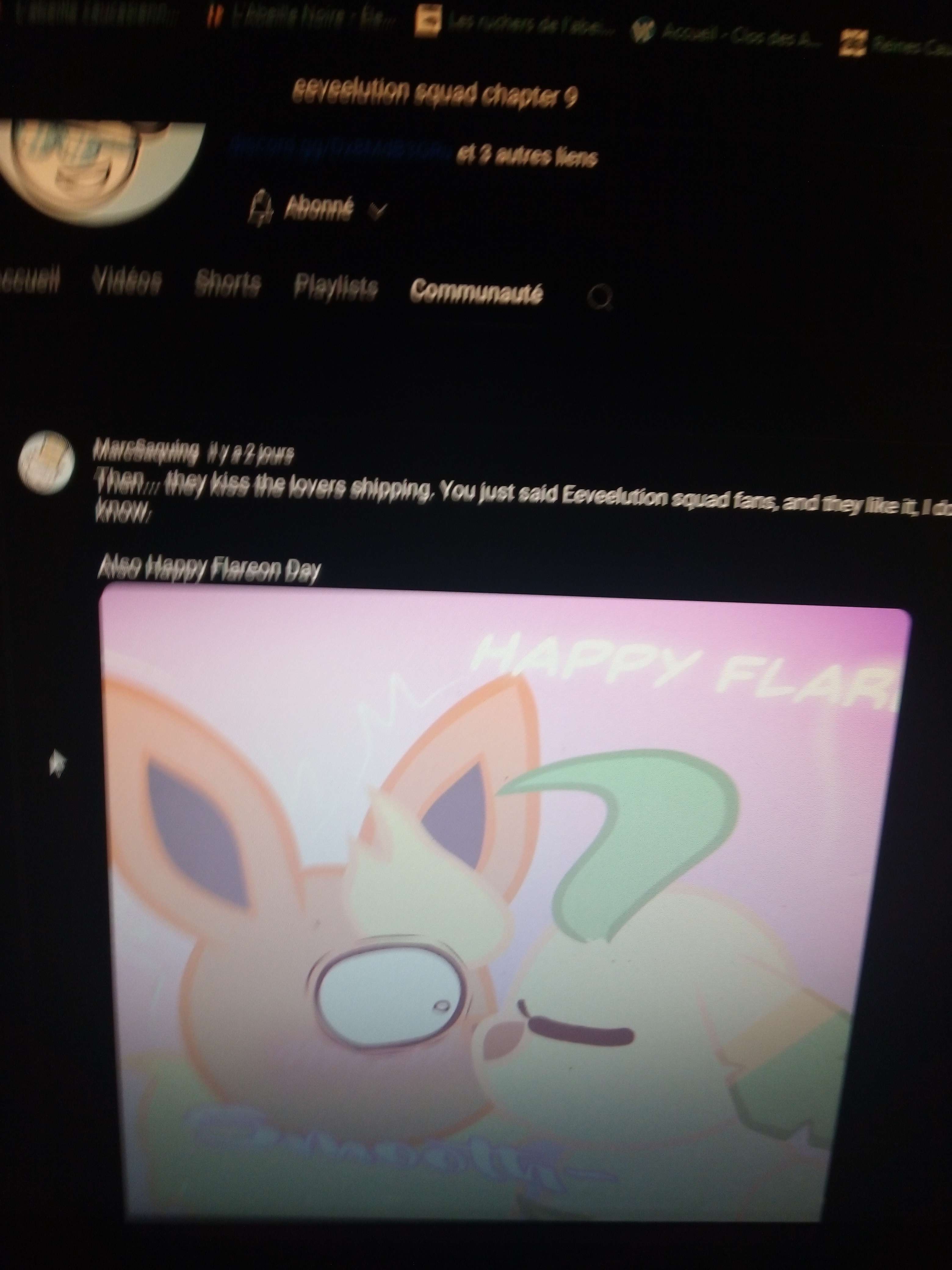 Voil&agrave; ses aussi une cha&icirc;ne qui fait aussi de eeveelution squad mais en fnf qui ses un jeux de musique il as parfois du mal car ses lui qui fait tout par un moteur de navigation pour cr&eacute;&eacute; des image comme se lui la