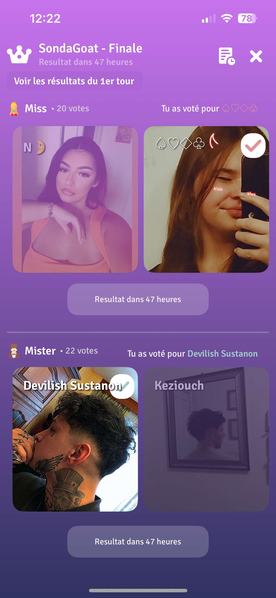 C&rsquo;est quoi vos votes ? 🗳️