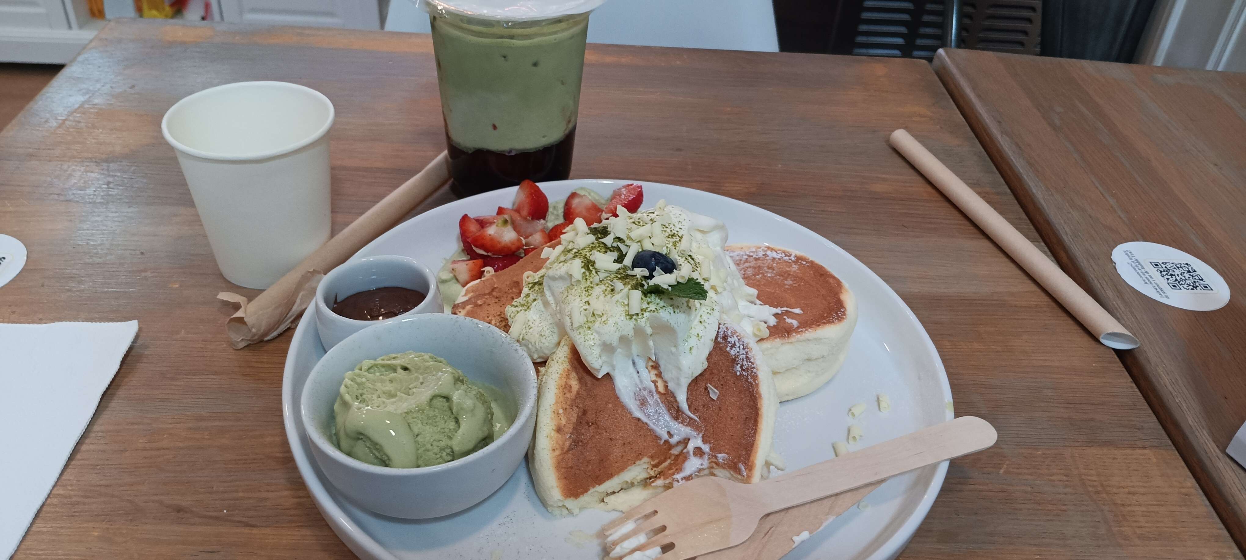 Les fluffy pancakes et les bubble teas c trop bon wsh