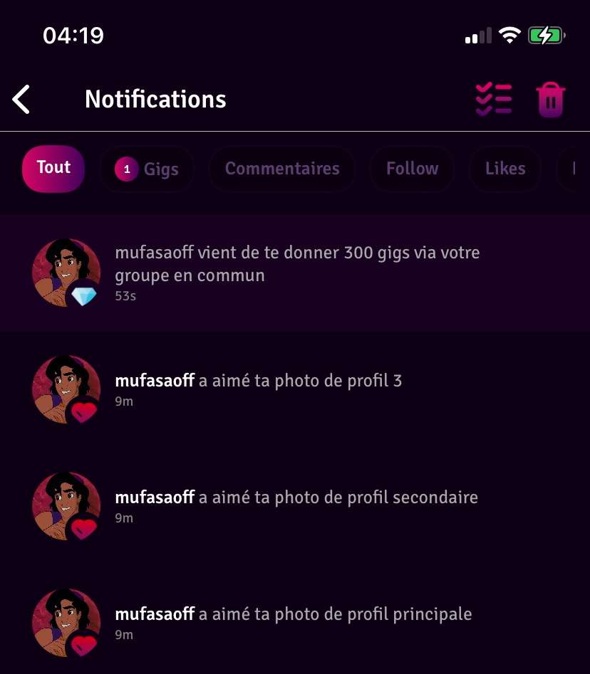Omgggg merciii faites tous comme lui maintenant @mufasaoff