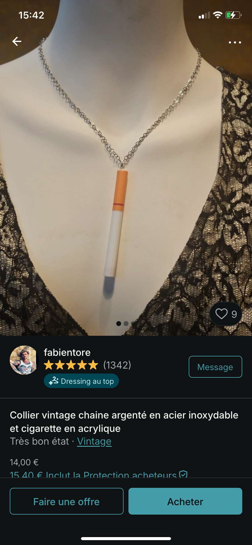 Mdrr je regarde vite fais sur Vinted je tombe sur sa