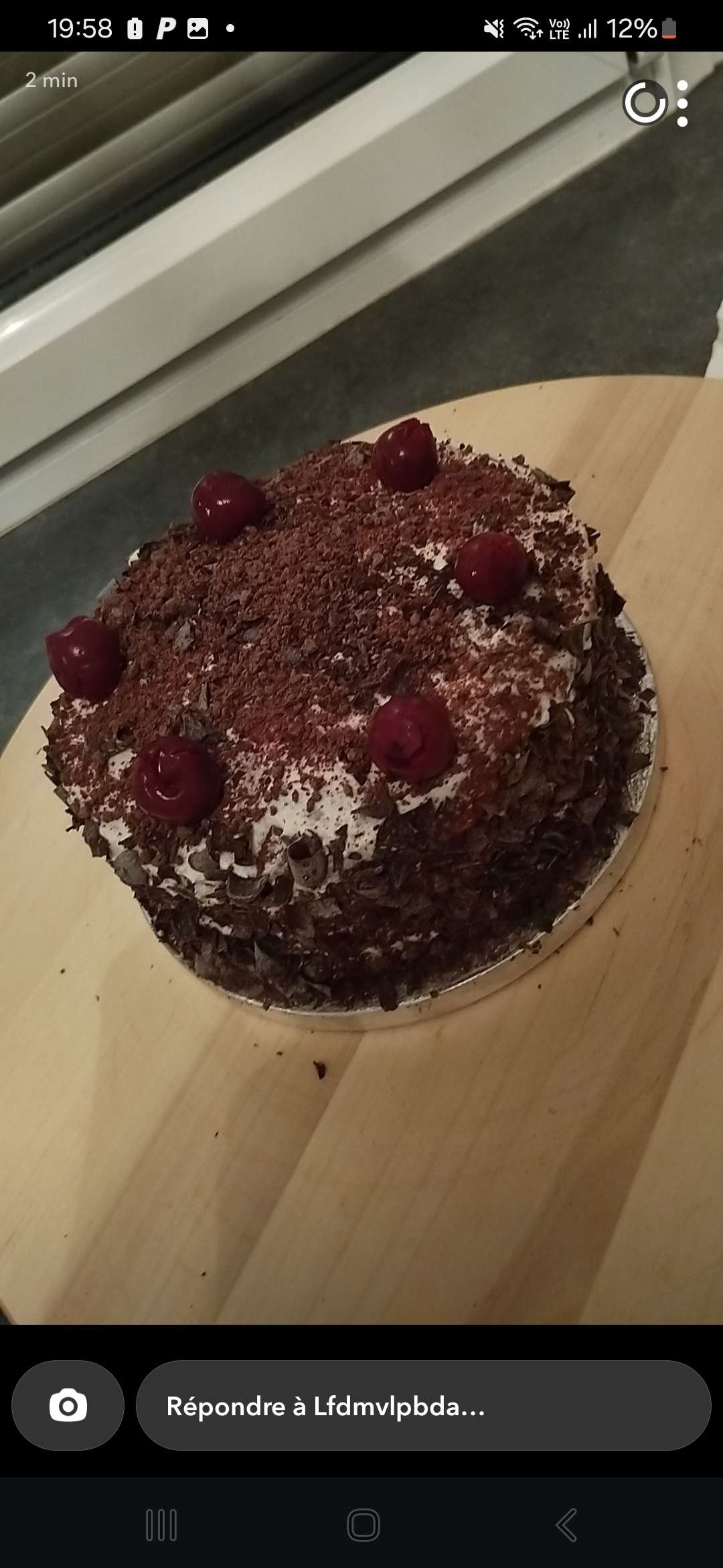 Et dire que j avais mis 6h pour faire ce gateau pour mon ex je crois je suis vraiment une femme capable (carr&eacute;ment j avais film&eacute; pour qu il me crois et ne pense pas que je l ai achet&eacute;e mdr )