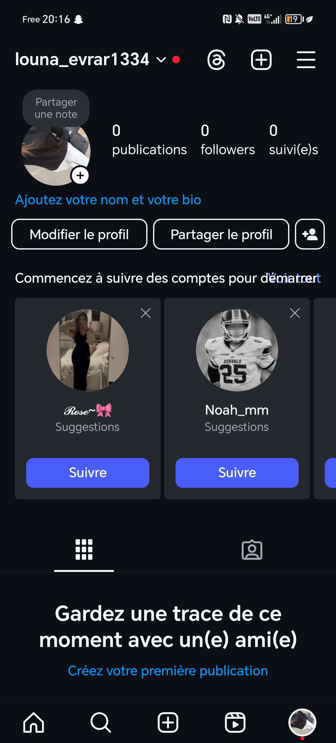 Clc insta ils m'ont supprim&eacute; mon compte ducoup jen ai cr&eacute;er un autre pour se que sa int&eacute;resse
