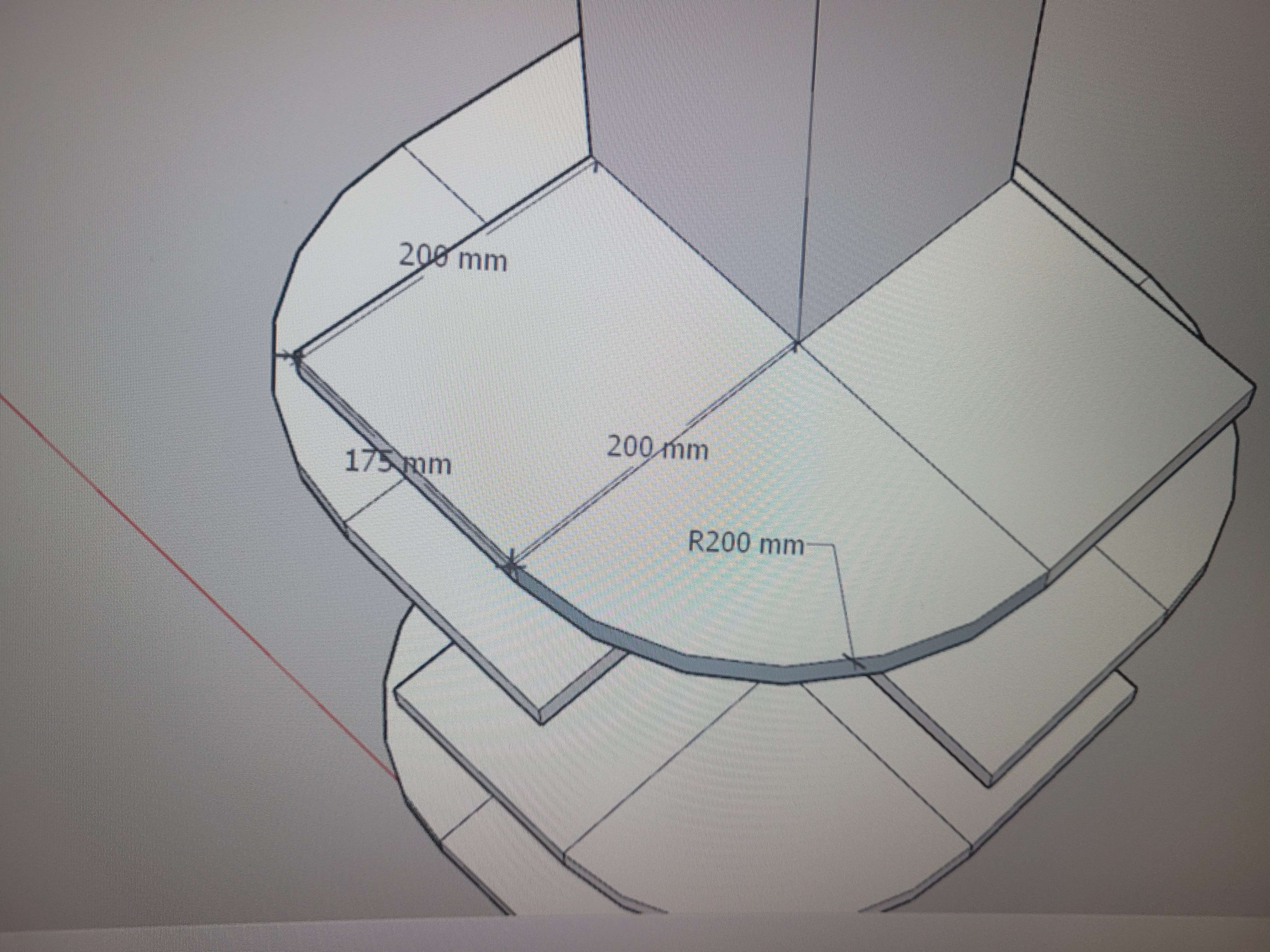 Petit projet d'&eacute;tag&egrave;re pour un poteau de 175mm X 175mm