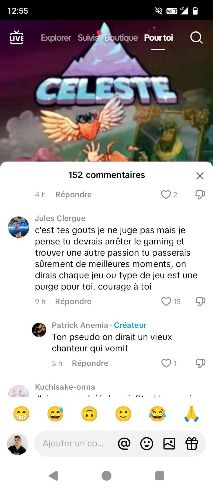Non l&agrave; c'est abus&eacute; 😂 le mec &agrave; &eacute;tait respectueux et l'autre l'attaque sur son nom ☠️