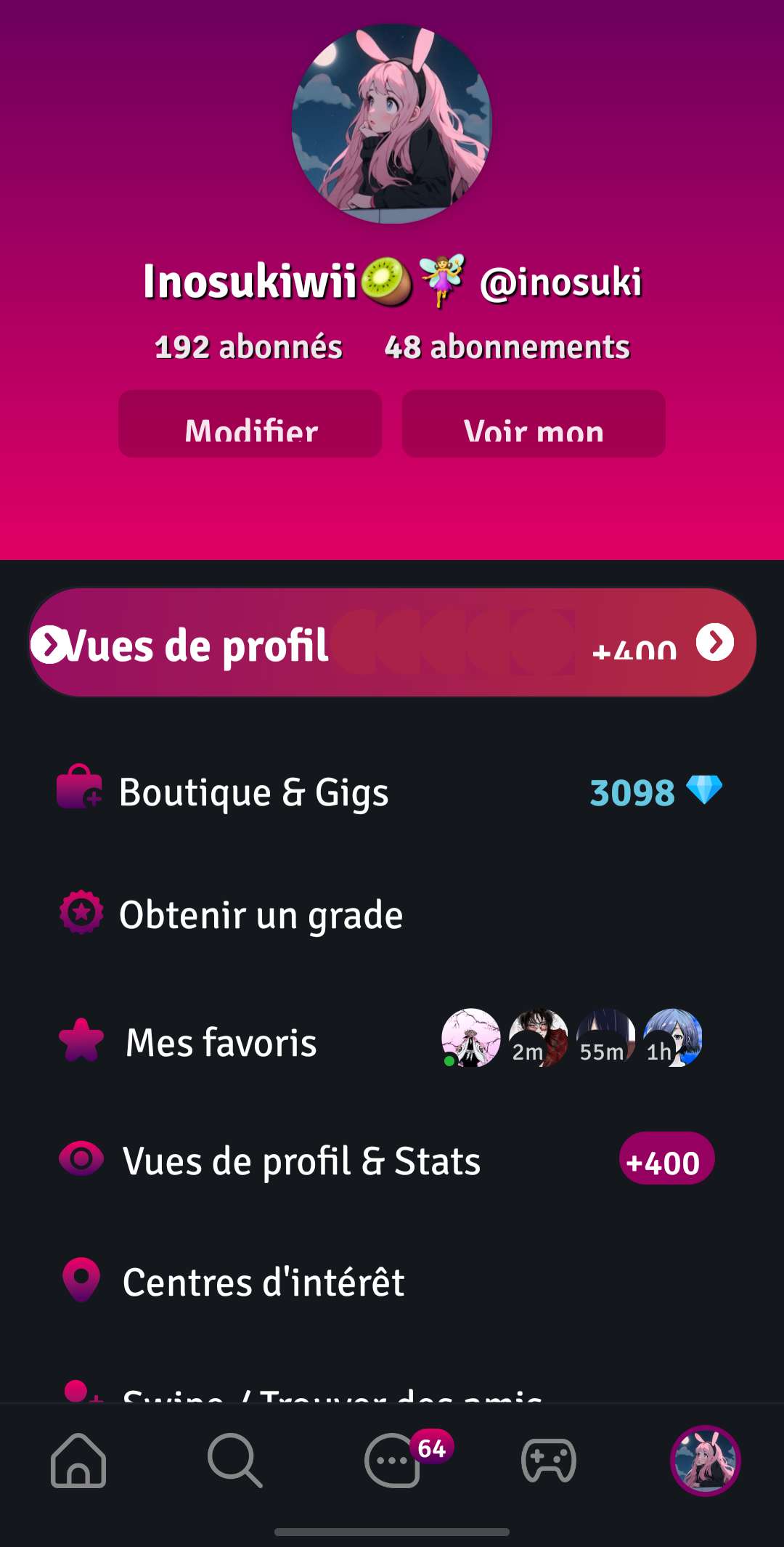 Aaahhh je veux voir qui regarde mon profil 👹
