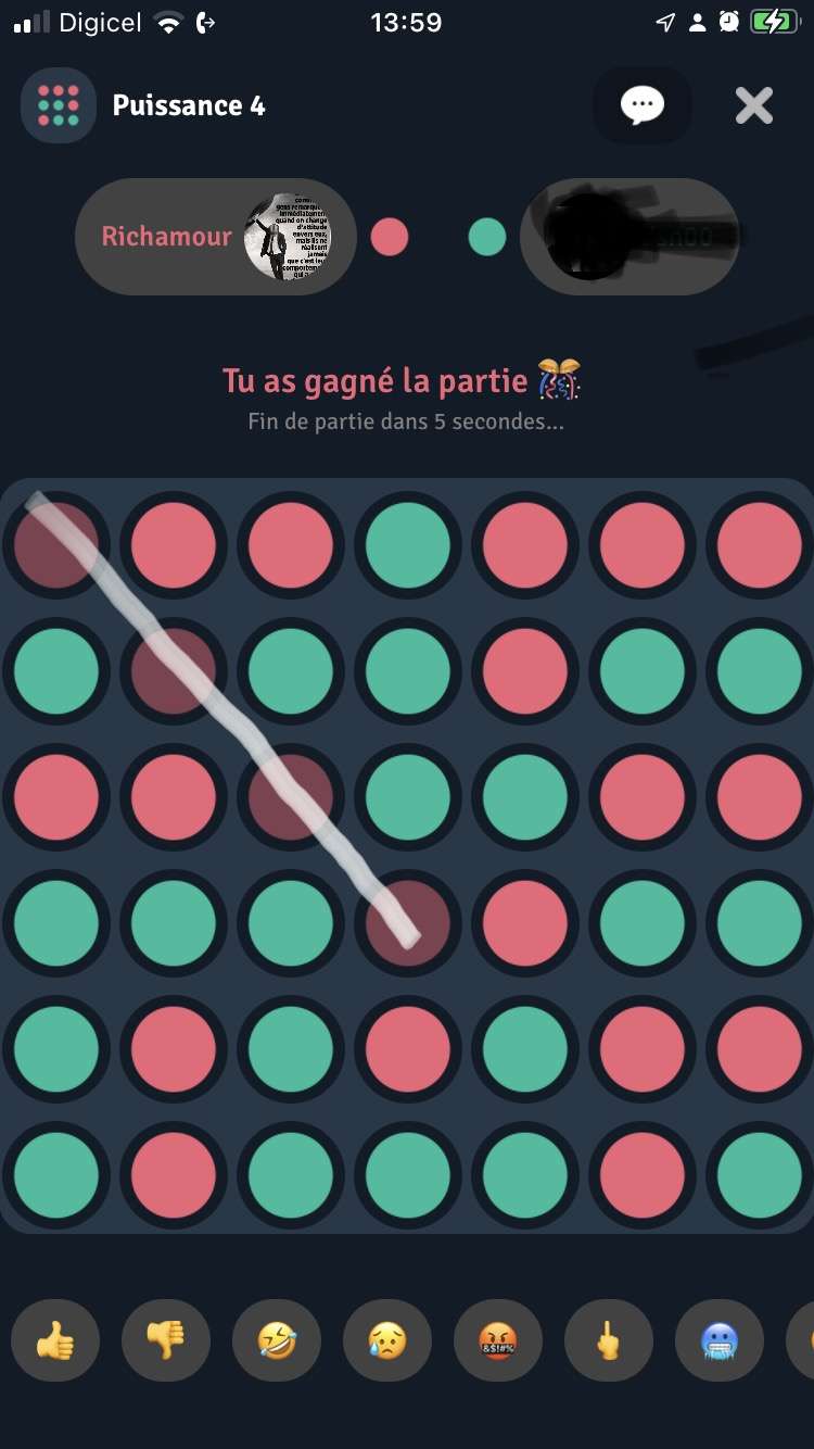 Tu as d&eacute;j&agrave; gagn&eacute; une partie puissance 4 en plein ?