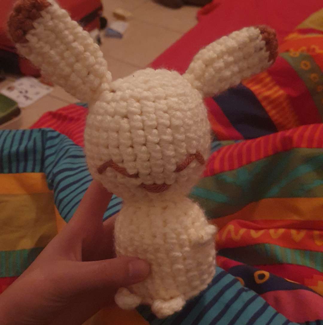 Vieille peluche en crochet que j'avais fais (la photo date de quelques ann&eacute;es) #crochet