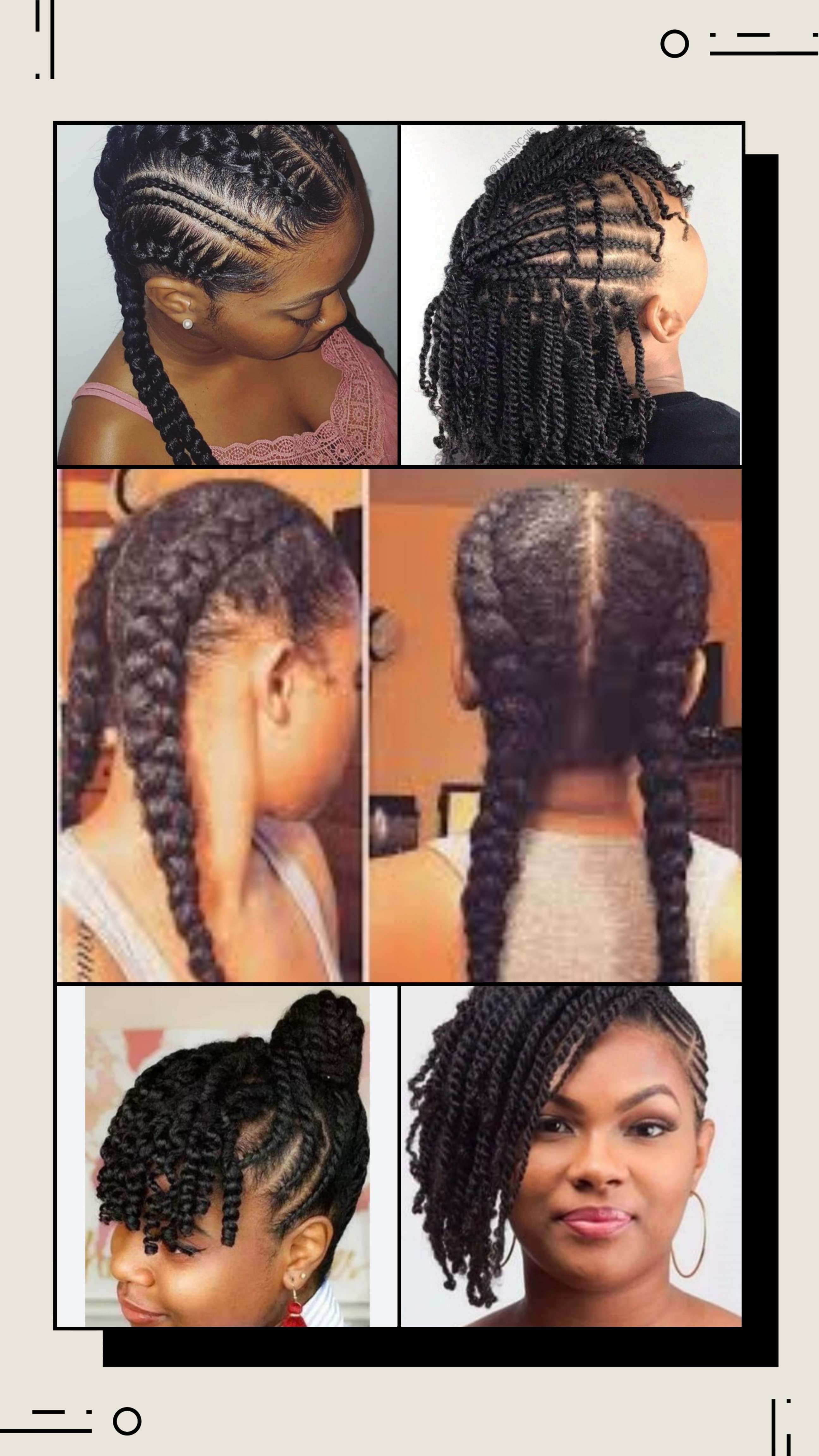 Id&eacute;e de coiffure 😜😎 CHIC .Pour celles qui ont les cheveux cr&eacute;pus