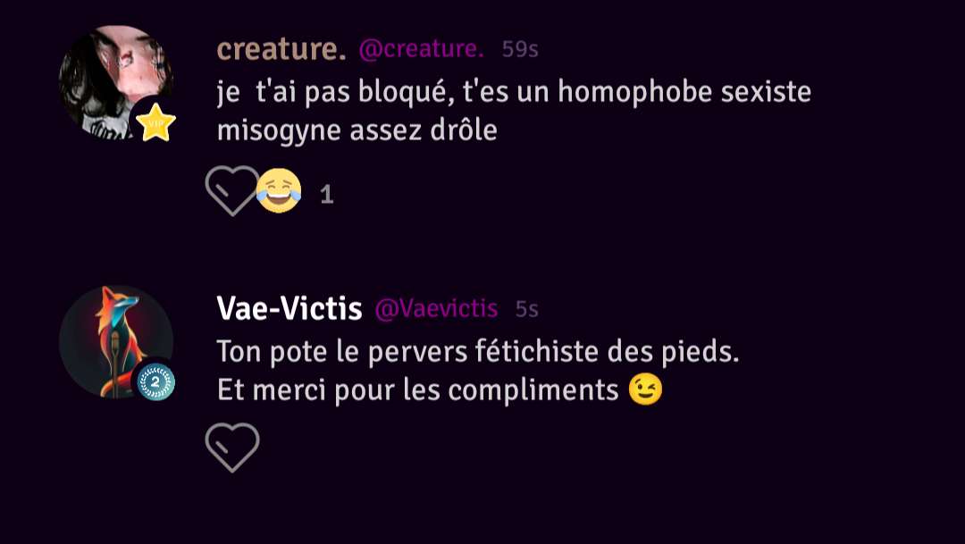 ahh donc il assume d'&ecirc;tre misogyne, sexiste et homophobe, et aussi transphobe
#sexiste #mysogine #homophobie
